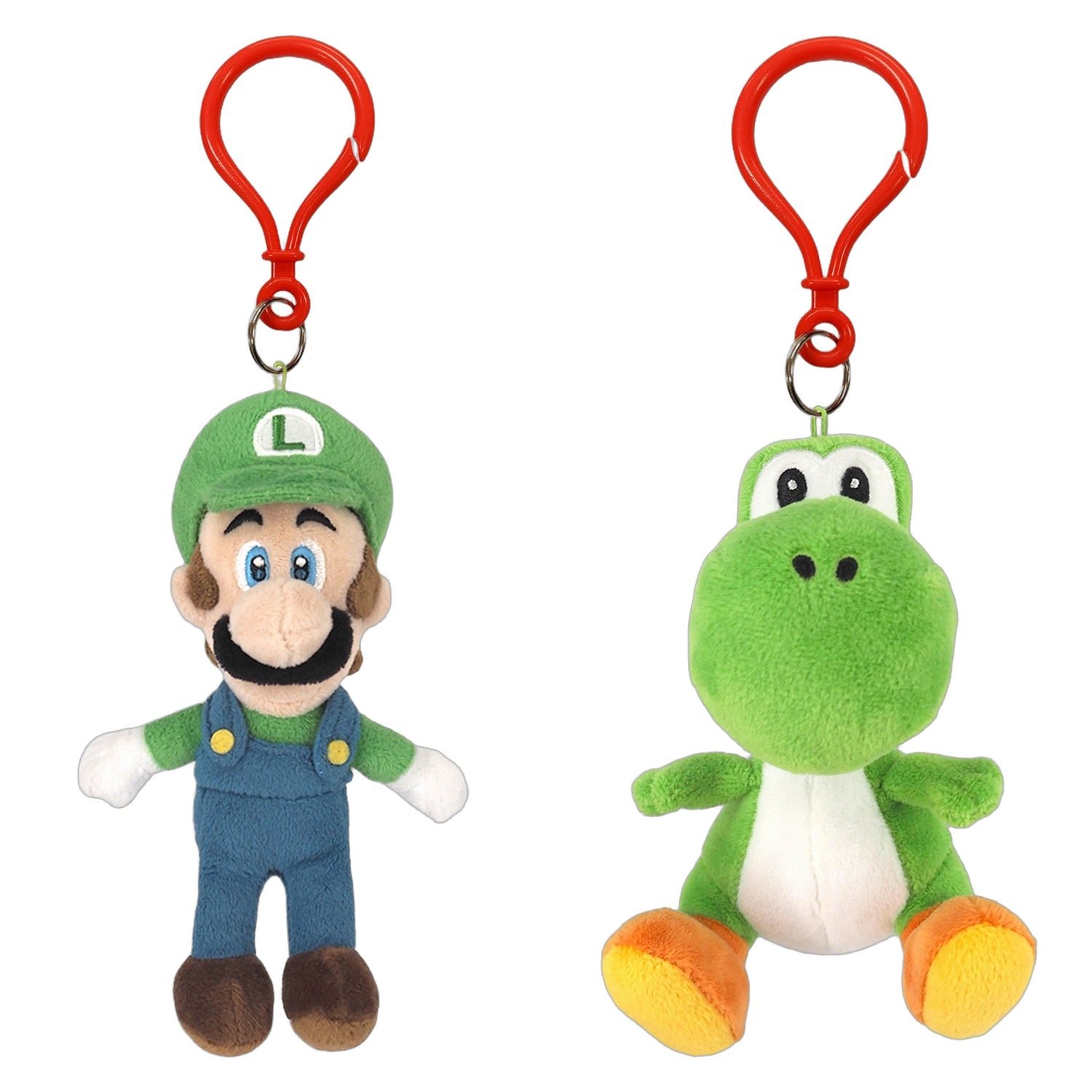 San-Ei Nintendo Super Luigi and Yoshi Keychain Bundle