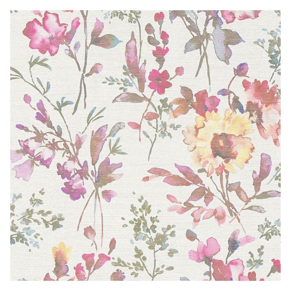 AS Creation Poetry Petal Textured Wallpaper - Cream & Pink