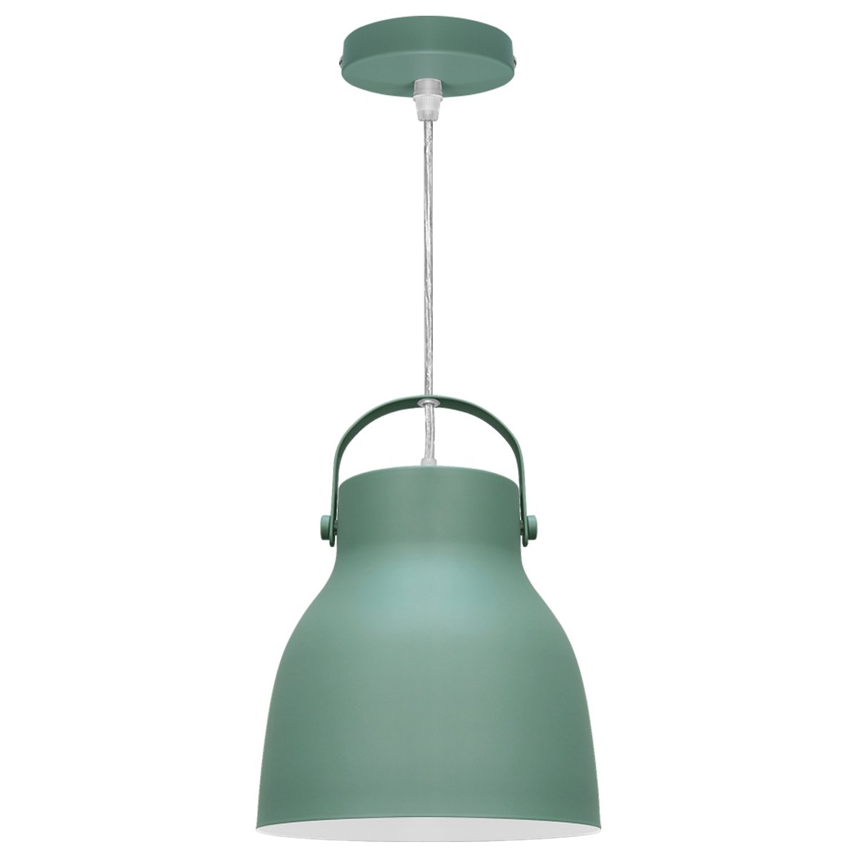 Energy Light Bulbs Carry Handle Metal Ceiling Pendant Light - Green