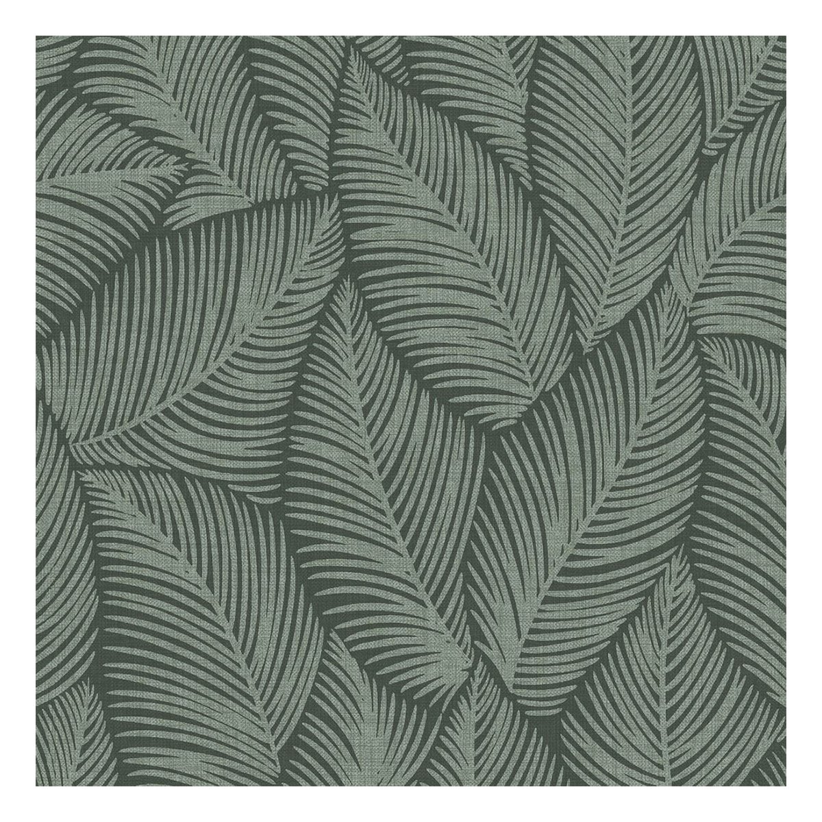 Muriva Denver Leaf Vinyl Wallpaper - Green
