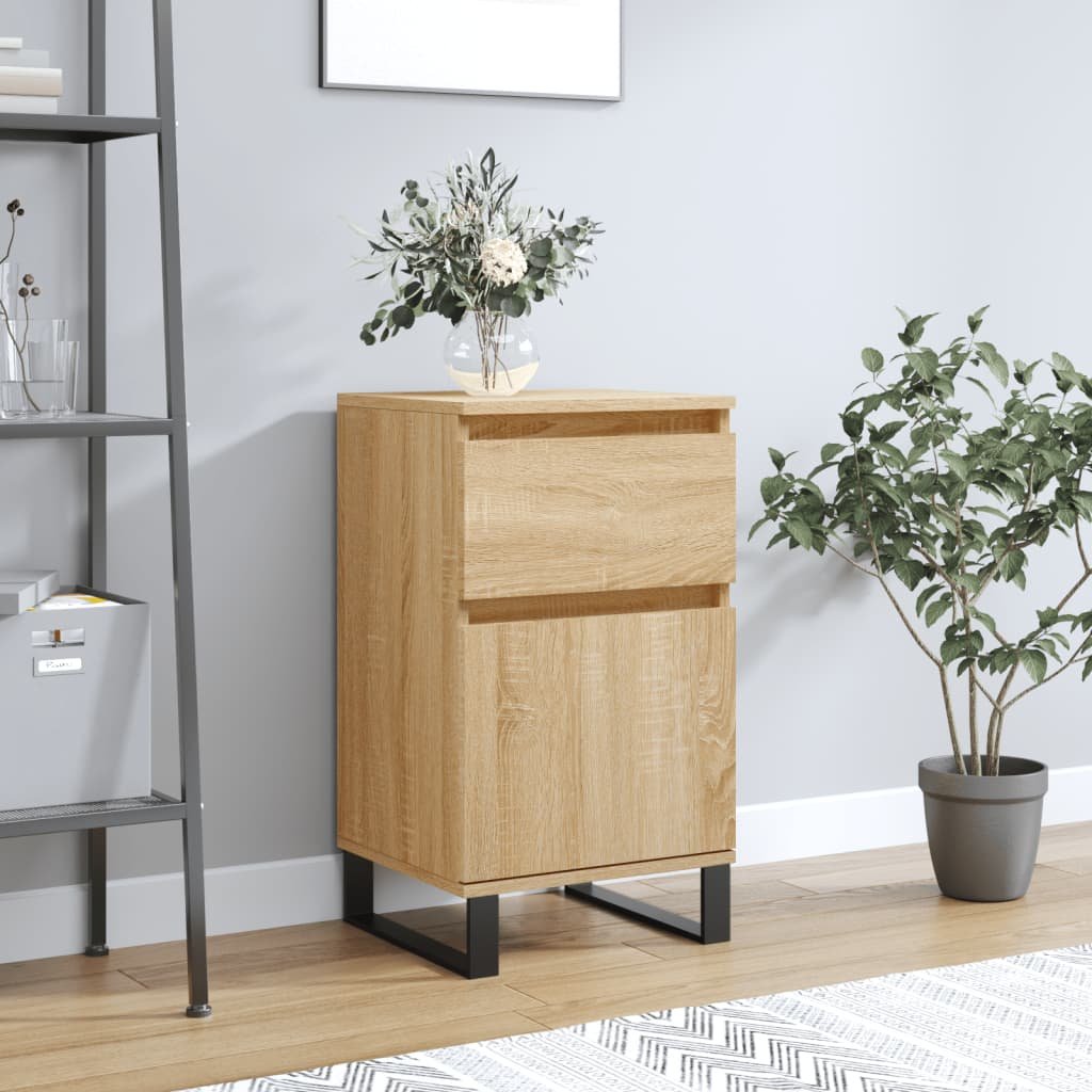 Walplus Engineered Wood Sideboard - Sonoma Oak - 40 x 35 x 70 cm