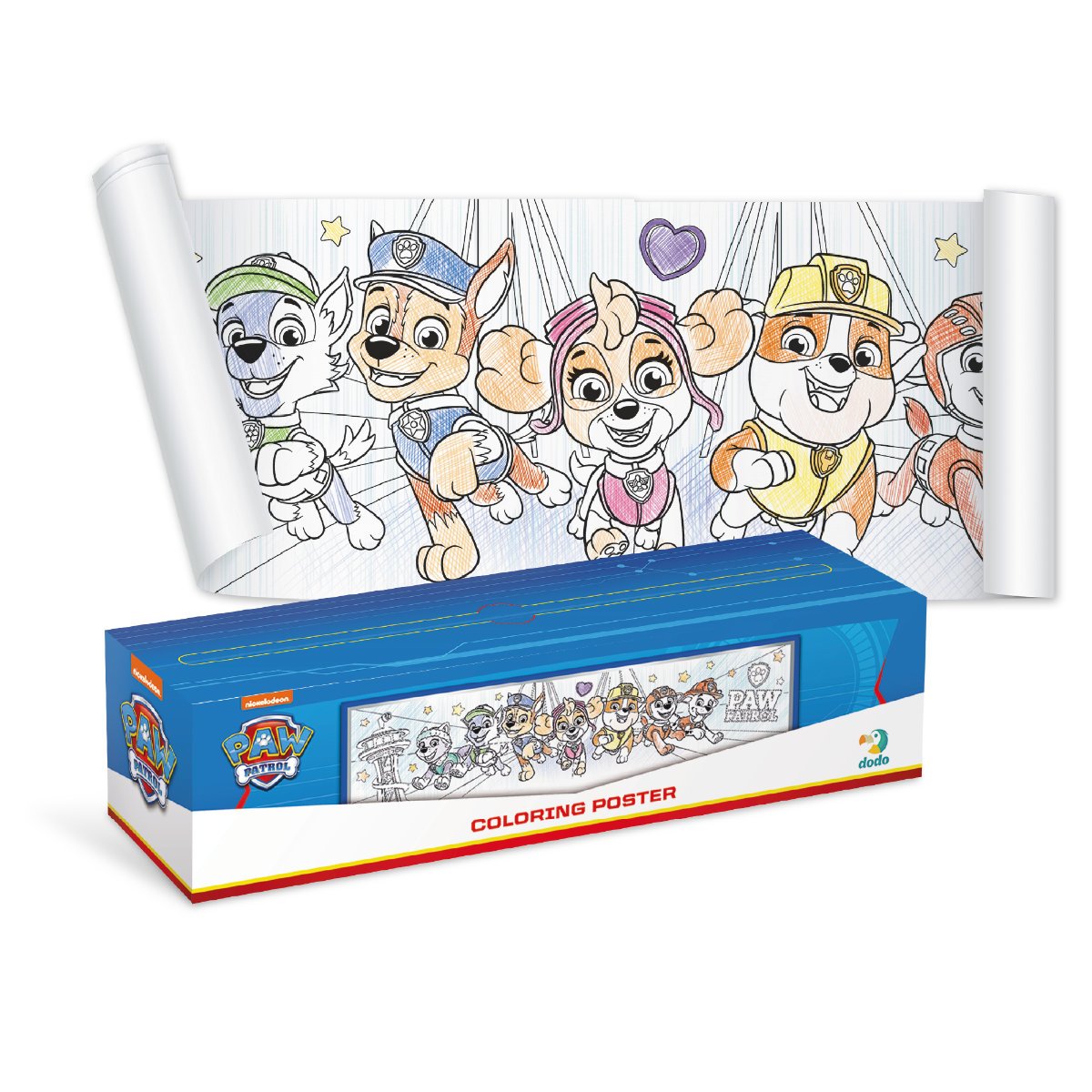 DODO Paw Patrol The Movie Colouring Poster Roll