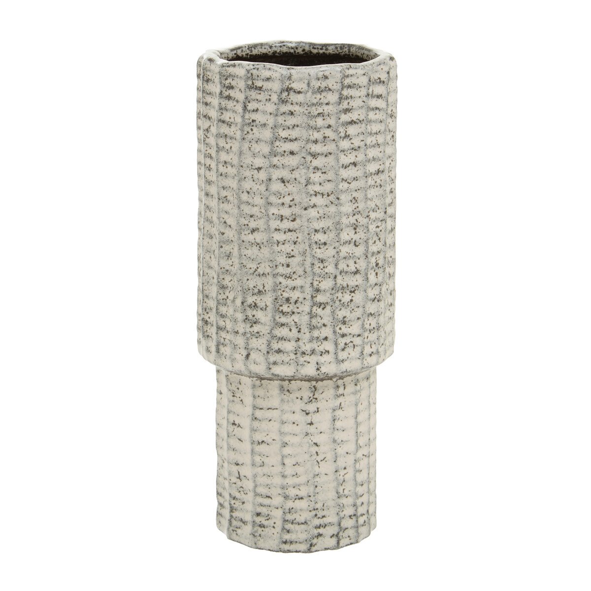 Orsina Soraya Medium Speckled Stoneware Vase - Grey