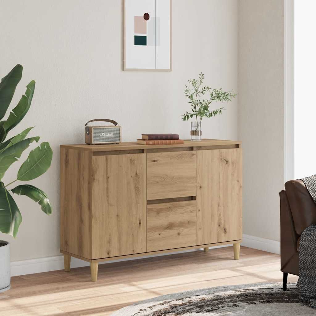 Walplus Engineered Wood Sideboard - Artisan Oak - 102 x 35 x 70 cm