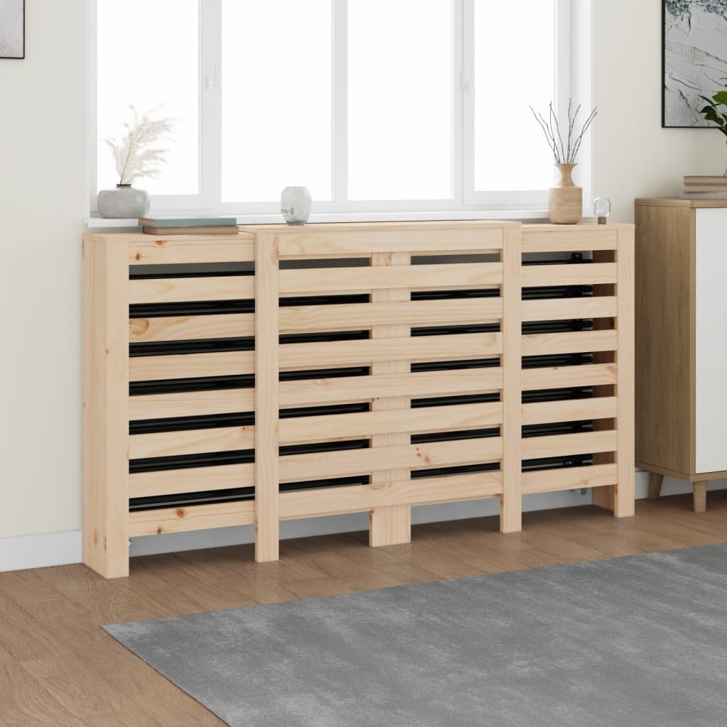 Walplus Horizontal Slats Solid Wood Radiator Cover - 210 x 21 x 85 cm