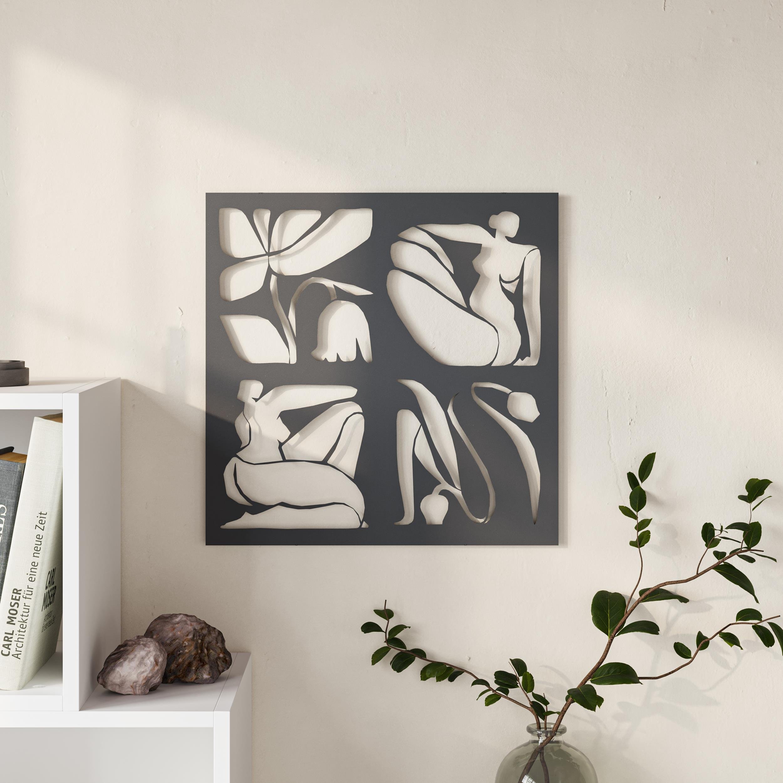 Decortie Metal Decorative Aitus Art, Black