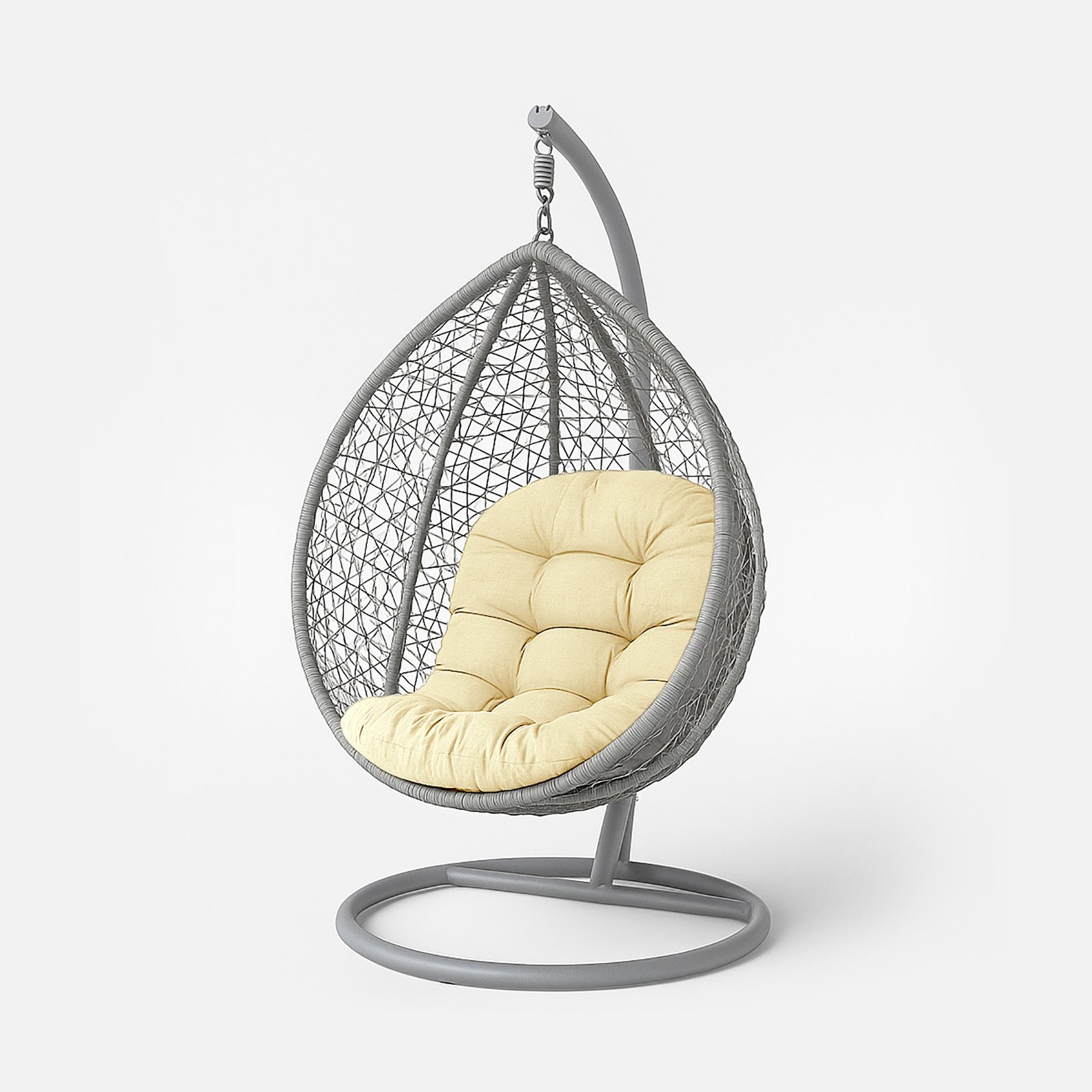 Homescapes Cotton Hanging Egg Chair Cushion - Cream
