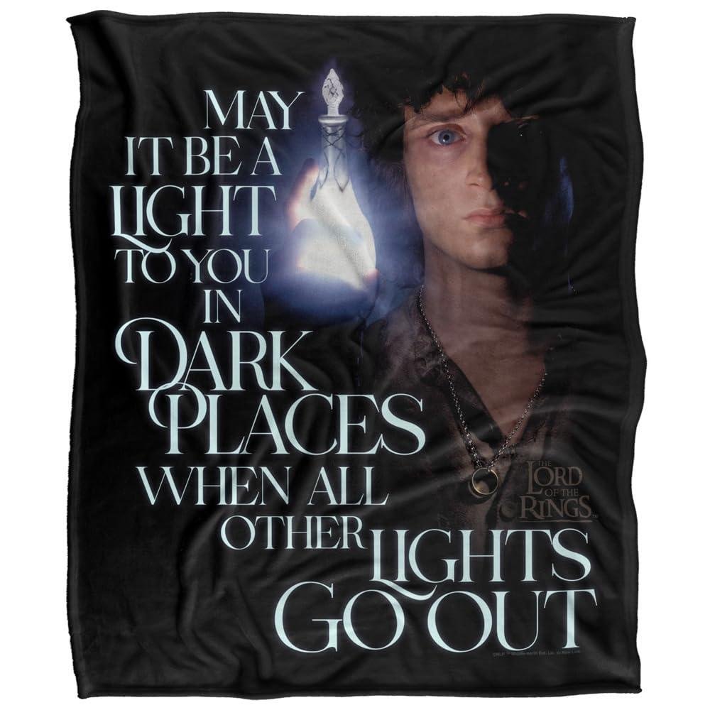 Lord Of The Rings Frodo Light In The Dark Soft Touch Blanket - 152cm x 127cm