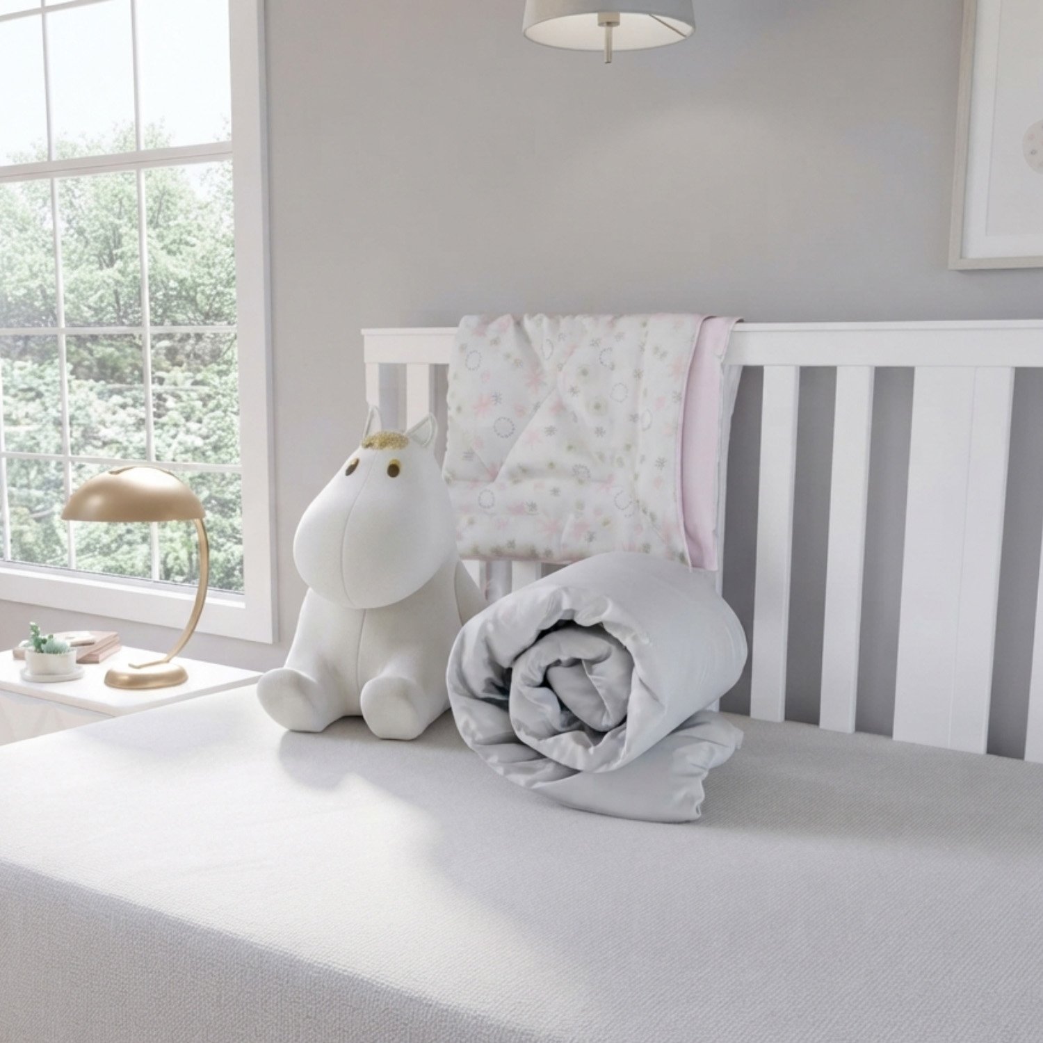 Snug City 9 Tog Cot Duvet Warm Baby Toddler Bedding - White