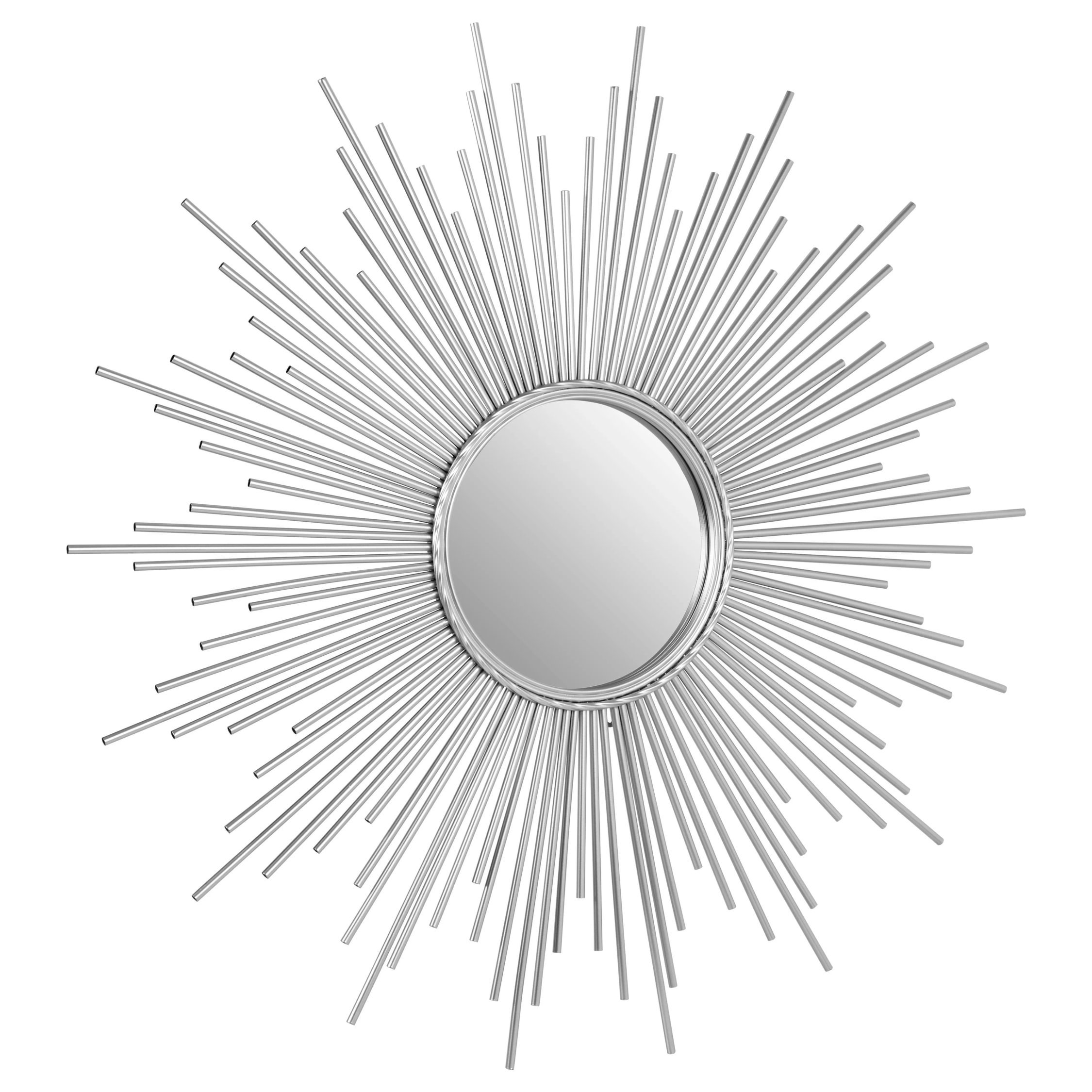 Orsina Cristal Finish Wall Mirror – Silver