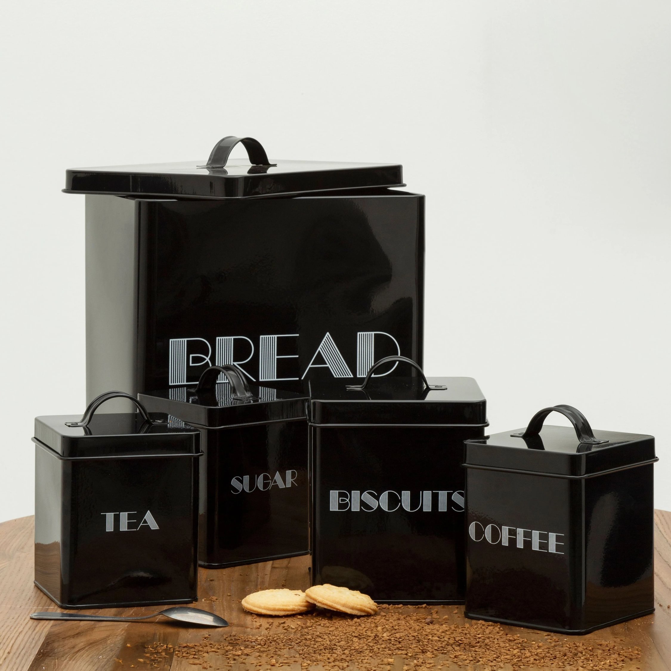 Orsina Easton 5 Piece Kitchen Storage Set – Black