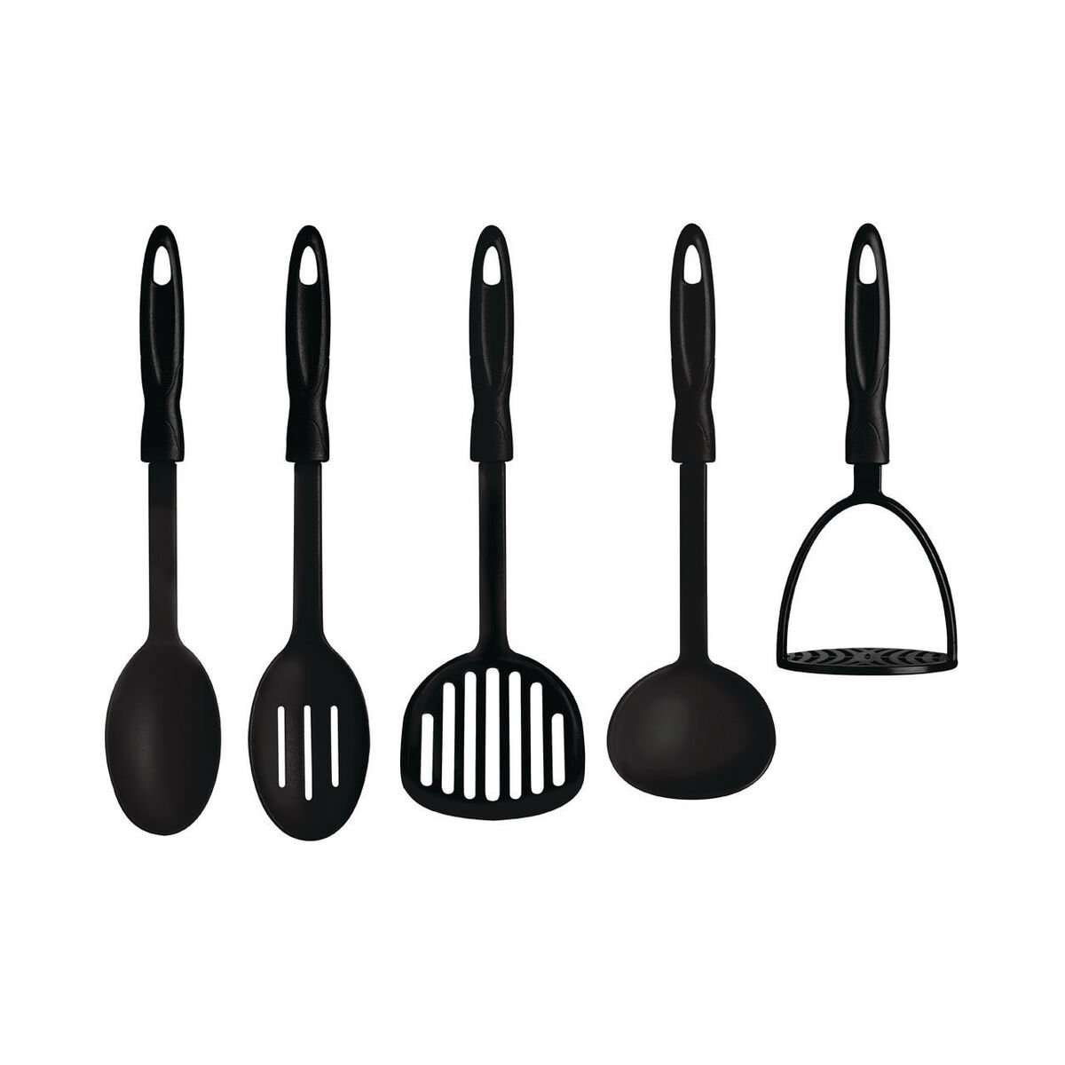 Orsina Tyri 5 Piece Nylon Kitchen Tool Set – Black