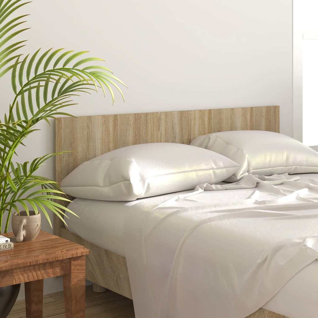 Walplus Engineered Wood Bed Headboard - Light Oak - 160 x 1.5 x 80 cm