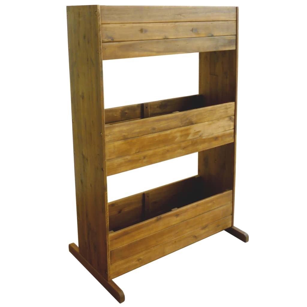 Walplus Acacia Wood Raised Garden Bed - 70 x 41 x 115 cm