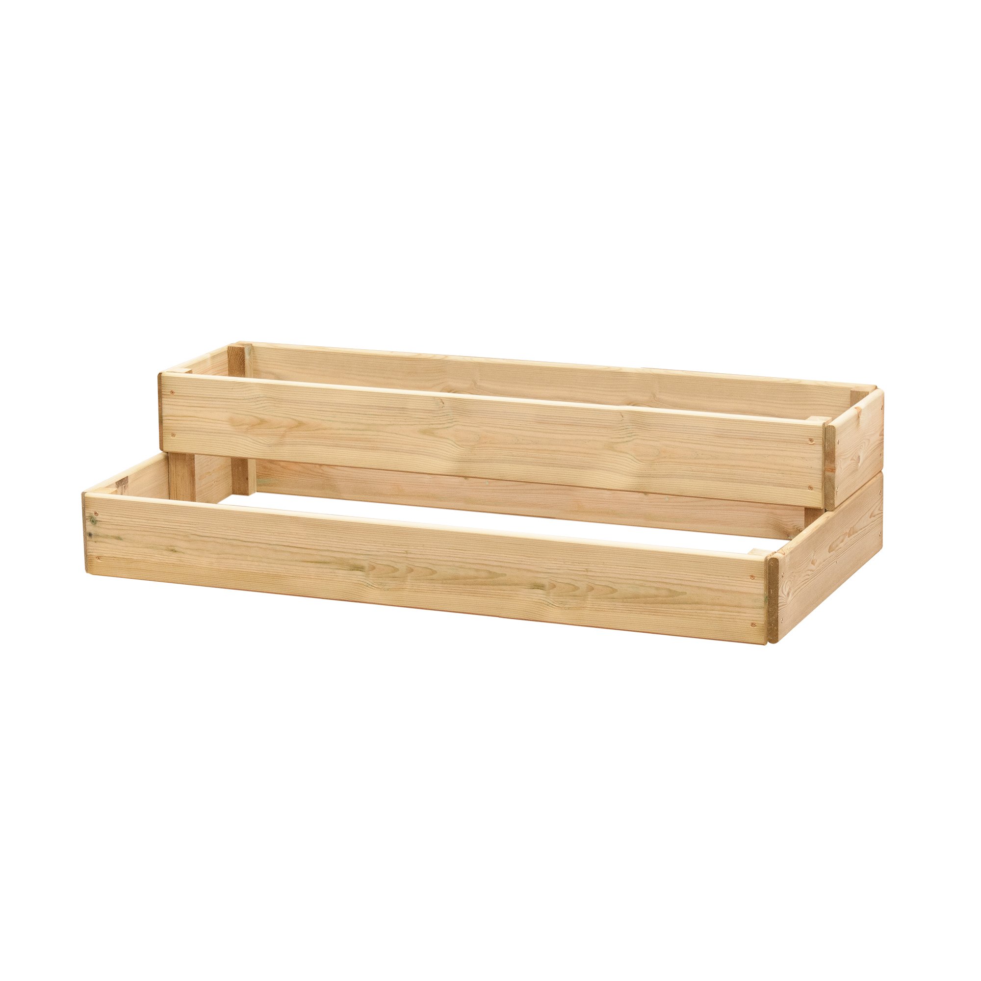 Greena Cascading Wooden Raised Bed - Width 120cm - 2 tiers