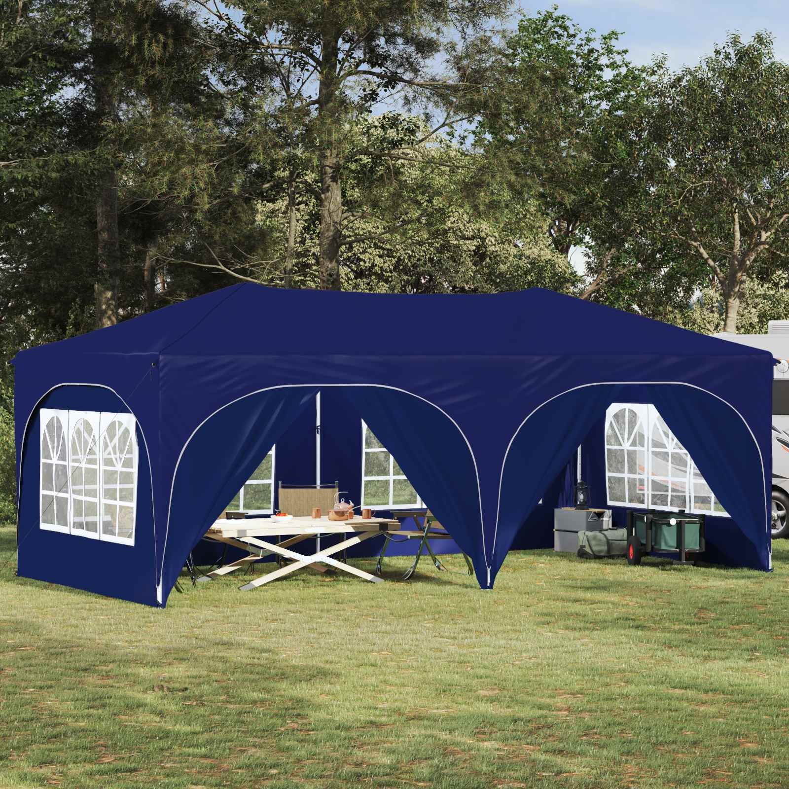 Walplus 575 x 288 x 245 cm Oxford Fabric Outdoor Pop Up Party Tent - Blue
