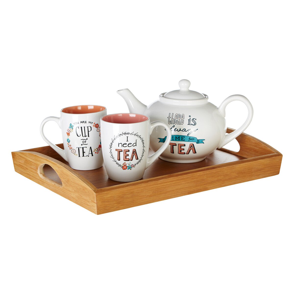 Orsina Aleki Bamboo Serving Tray With Handles