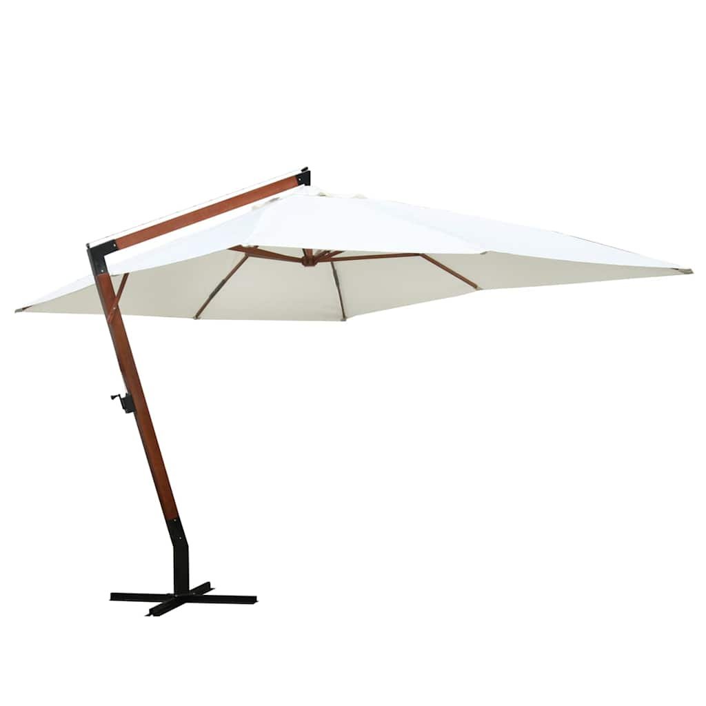 Walplus Garden Parasol - White - 300 x 400 cm