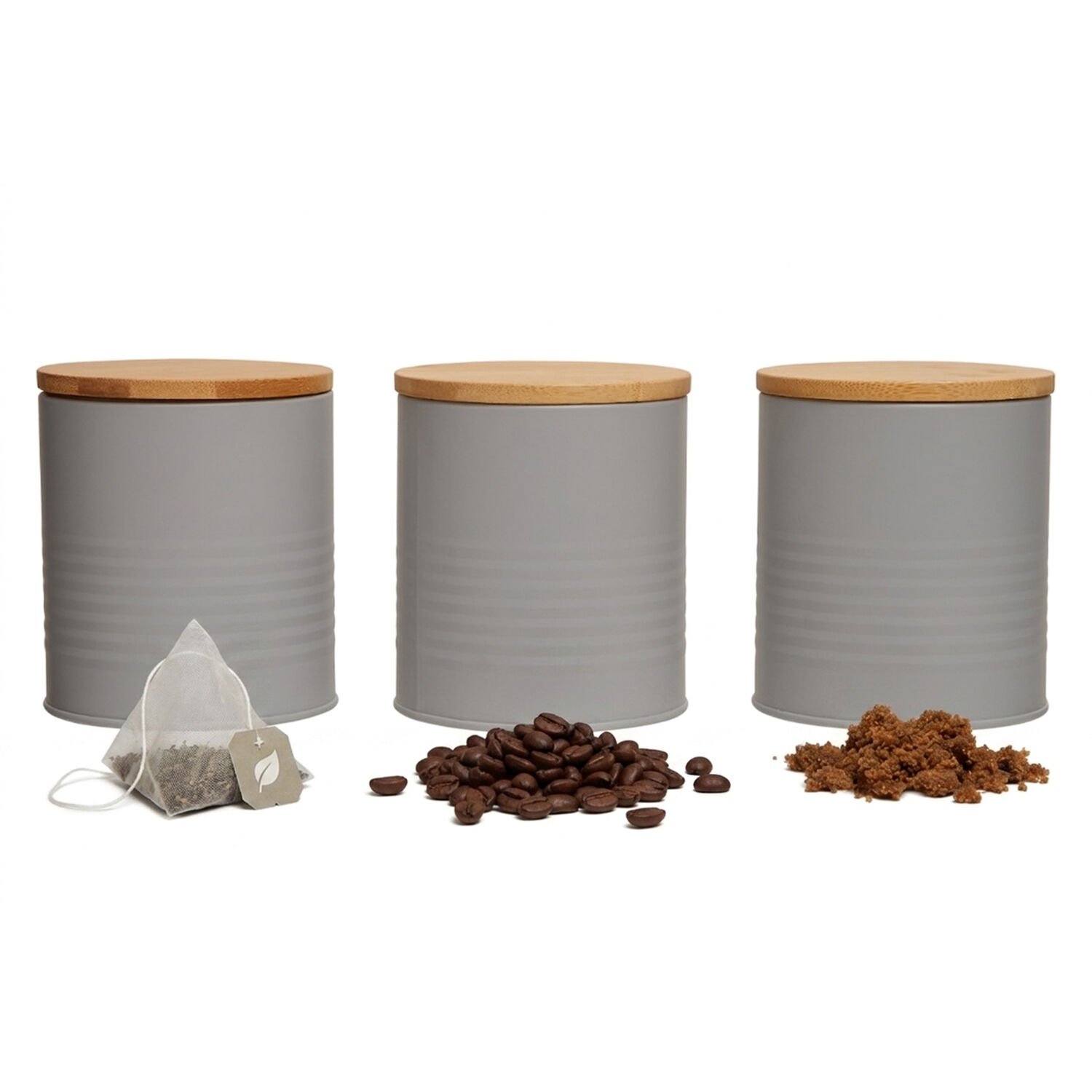 Orsina Set Of 3 Alton Cannisters – Grey