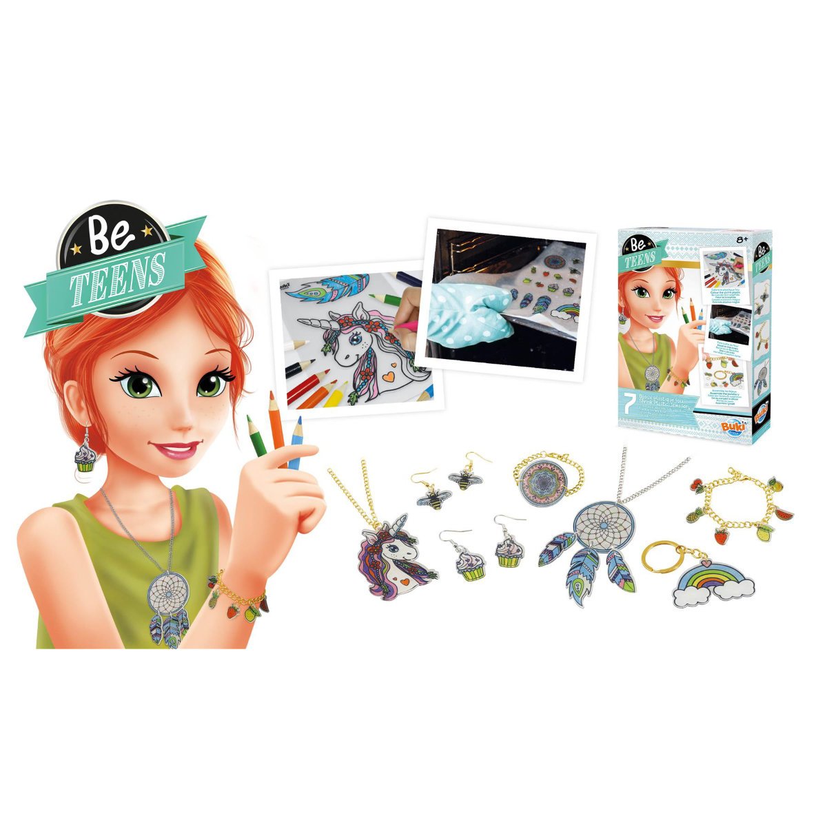 Buki Shrink Plastic Jewellery Craft Activity Set - Age 8+