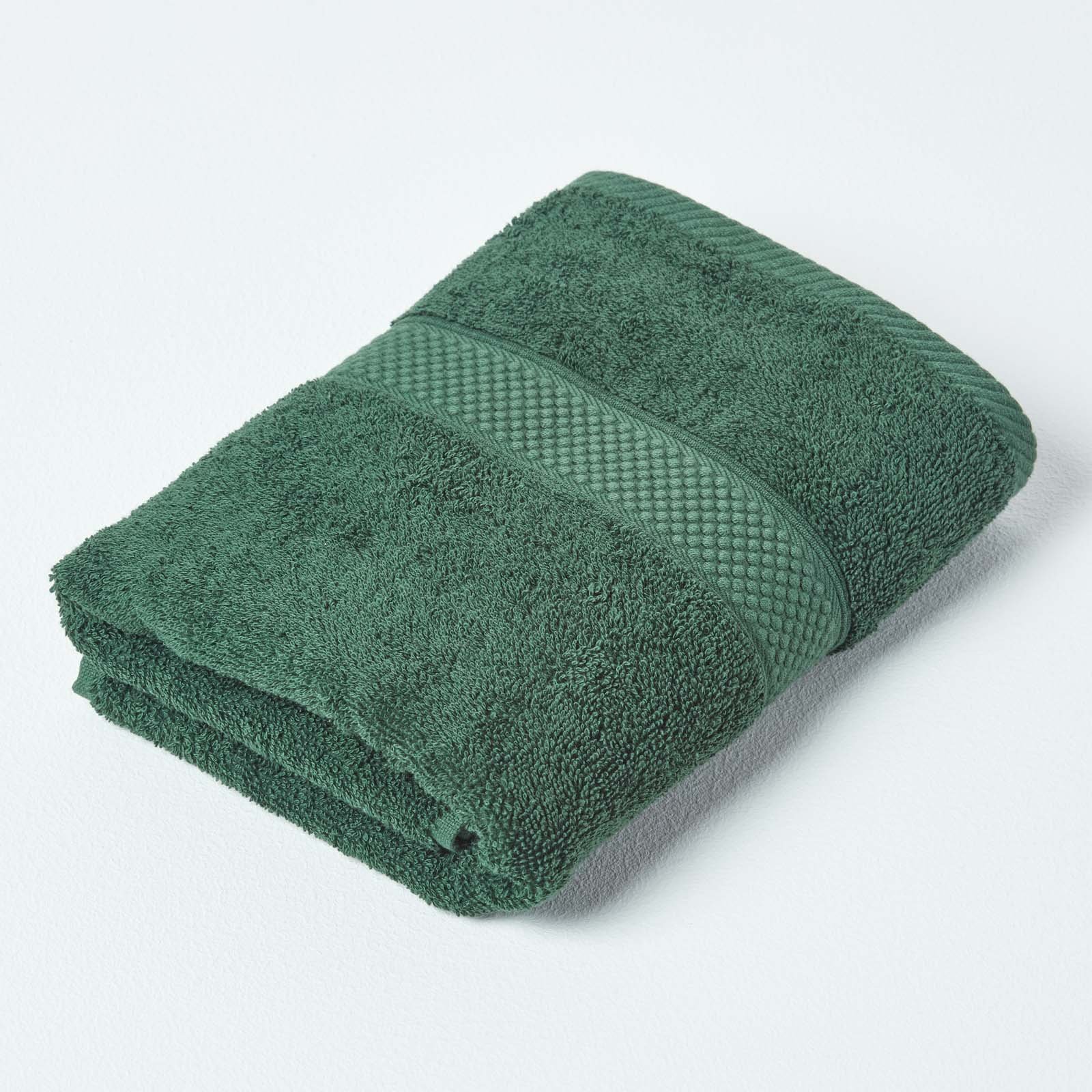 Homescapes Turkish Cotton Guest Towel - Fern Green