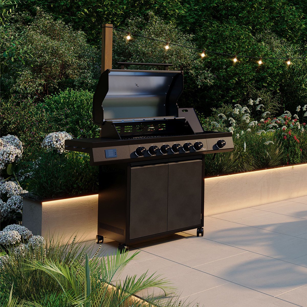 Charles Bentley Ottimo Pro 455 6-Burner Gas BBQ - Black