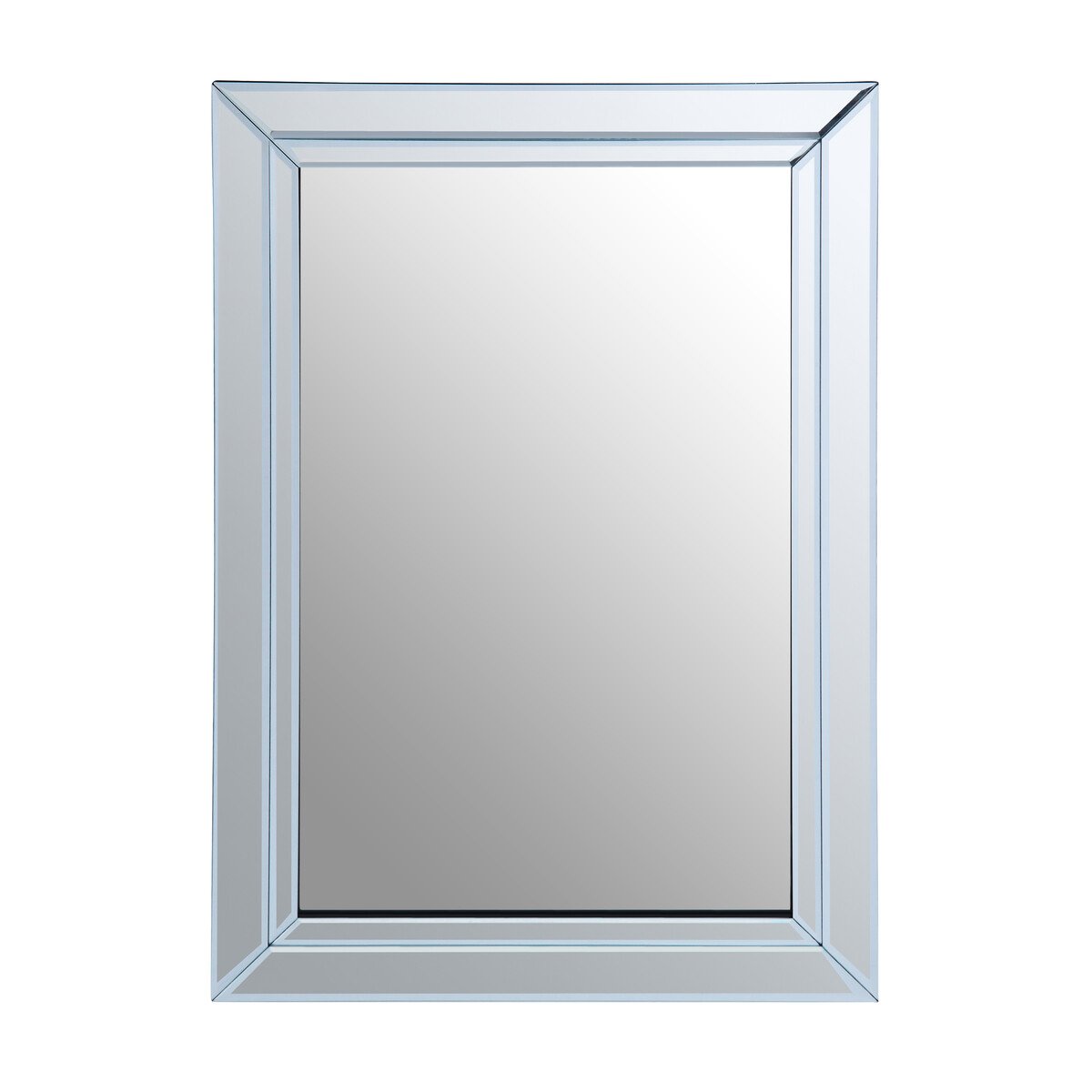 Orsina Sana Small Double Bevelled Edge Wall Mirror – Clear