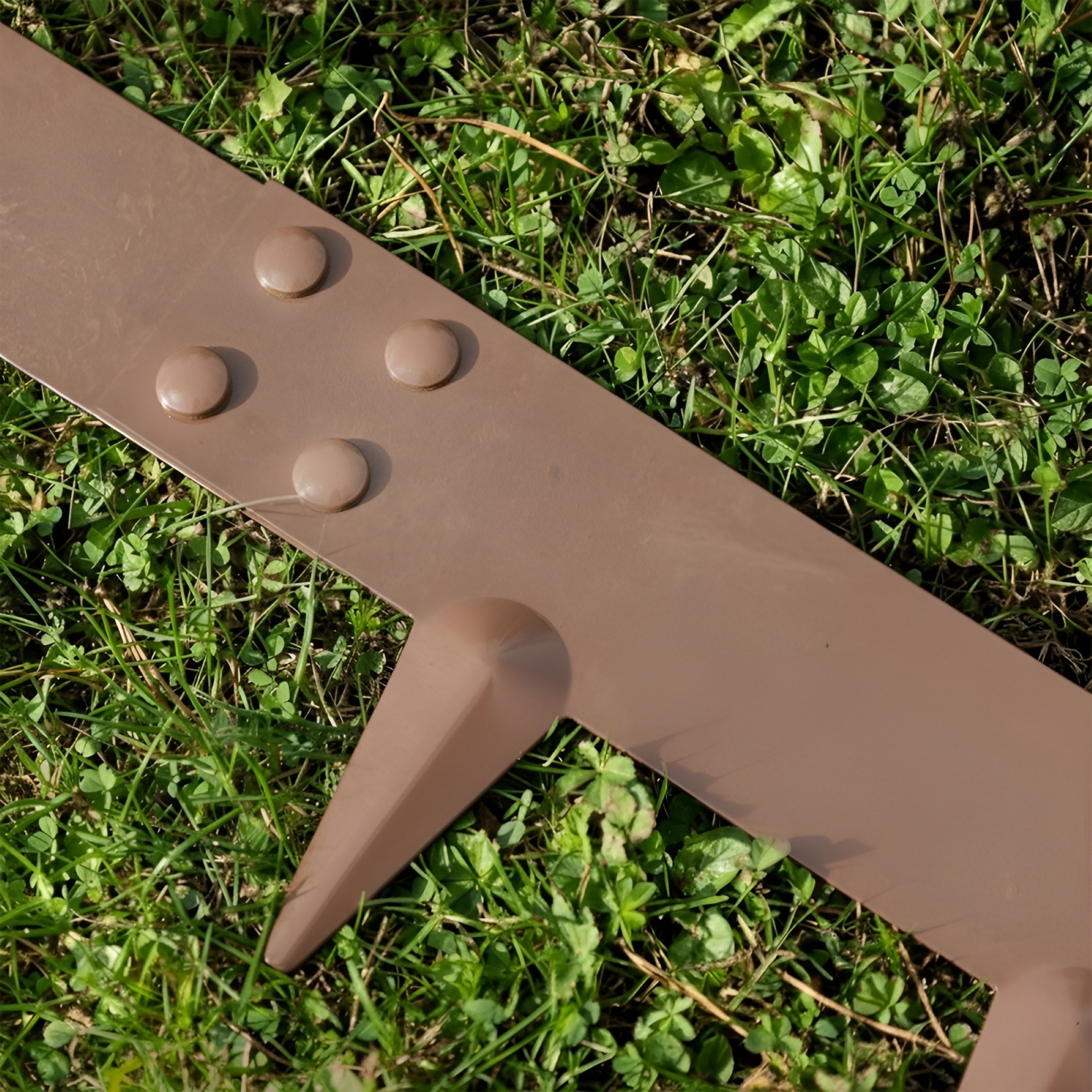 Primrose Steel Modular Garden Edging Pieces - Brown / 5m