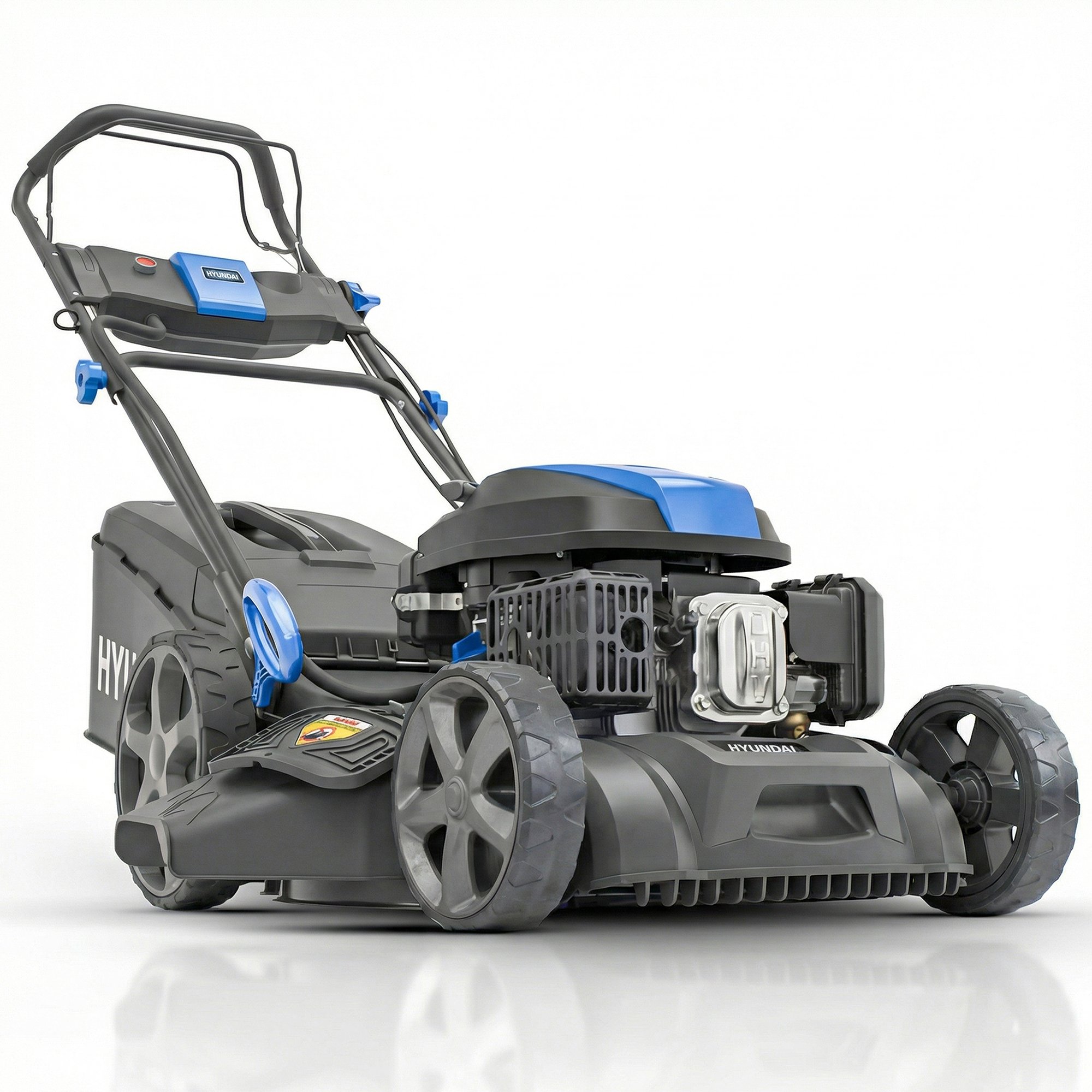 Hyundai 139cc Electric Start Self-Propelled Petrol Cordless Lawn Mower - 46cm