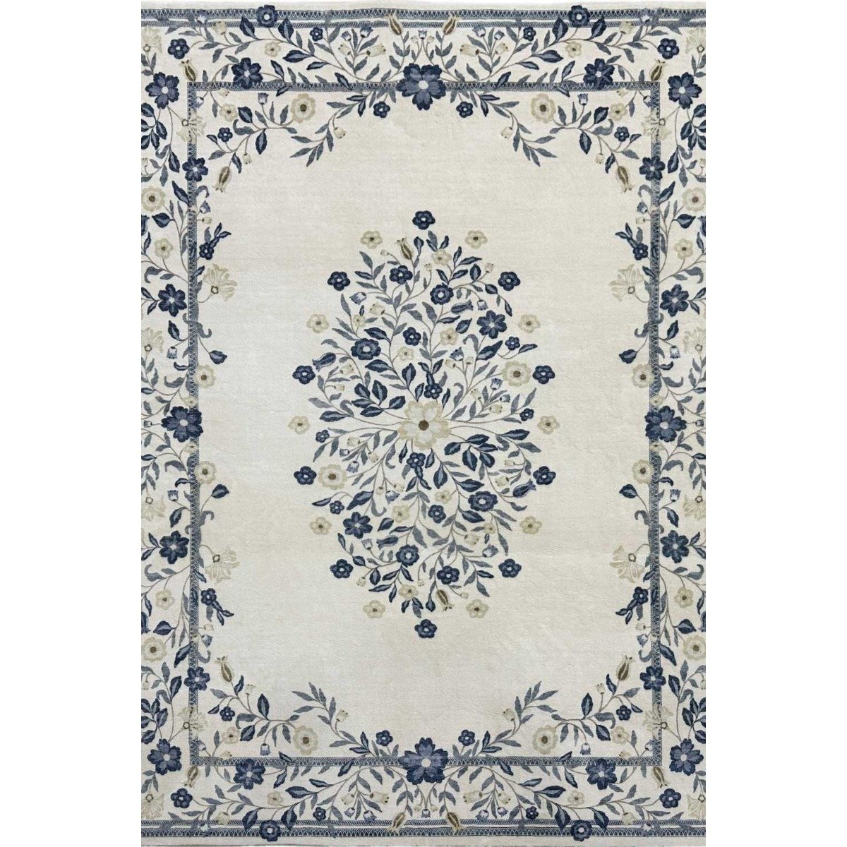 The Rugs Blue and White Classical Cream Royal Rug - 160 x 230cm