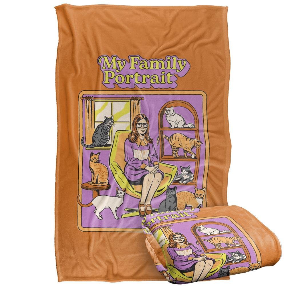 Steven Rhodes My Family Portrait Soft Touch Blanket - 147cm x 91cm