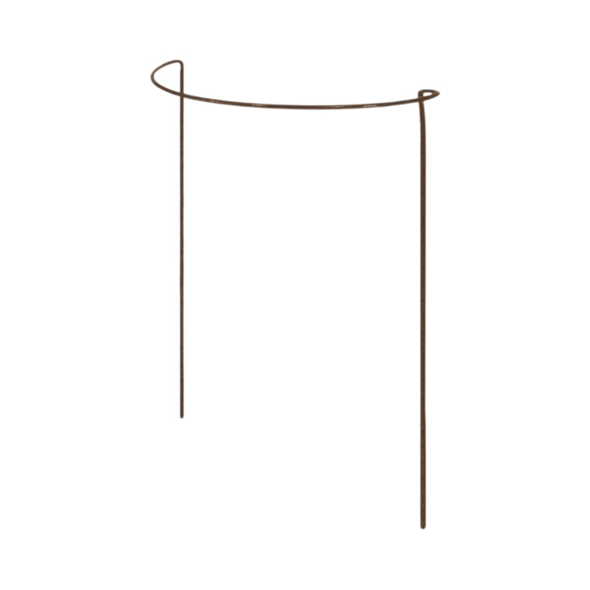 Garden Pride Pack of 4 Large Raw Steel Rusty Bow Plant Supports