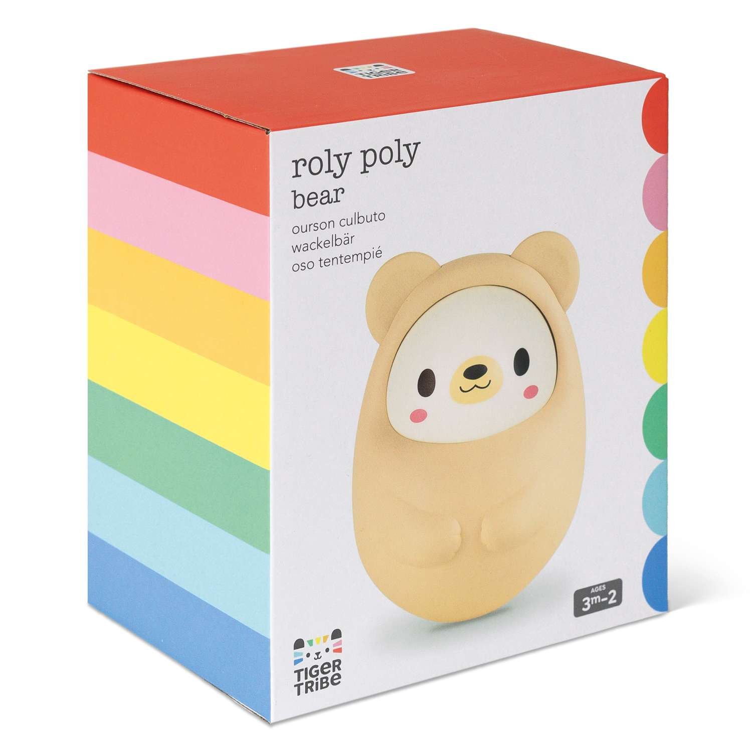 Tiger Tribe Roly Poly Bear Toy - 3 Months +