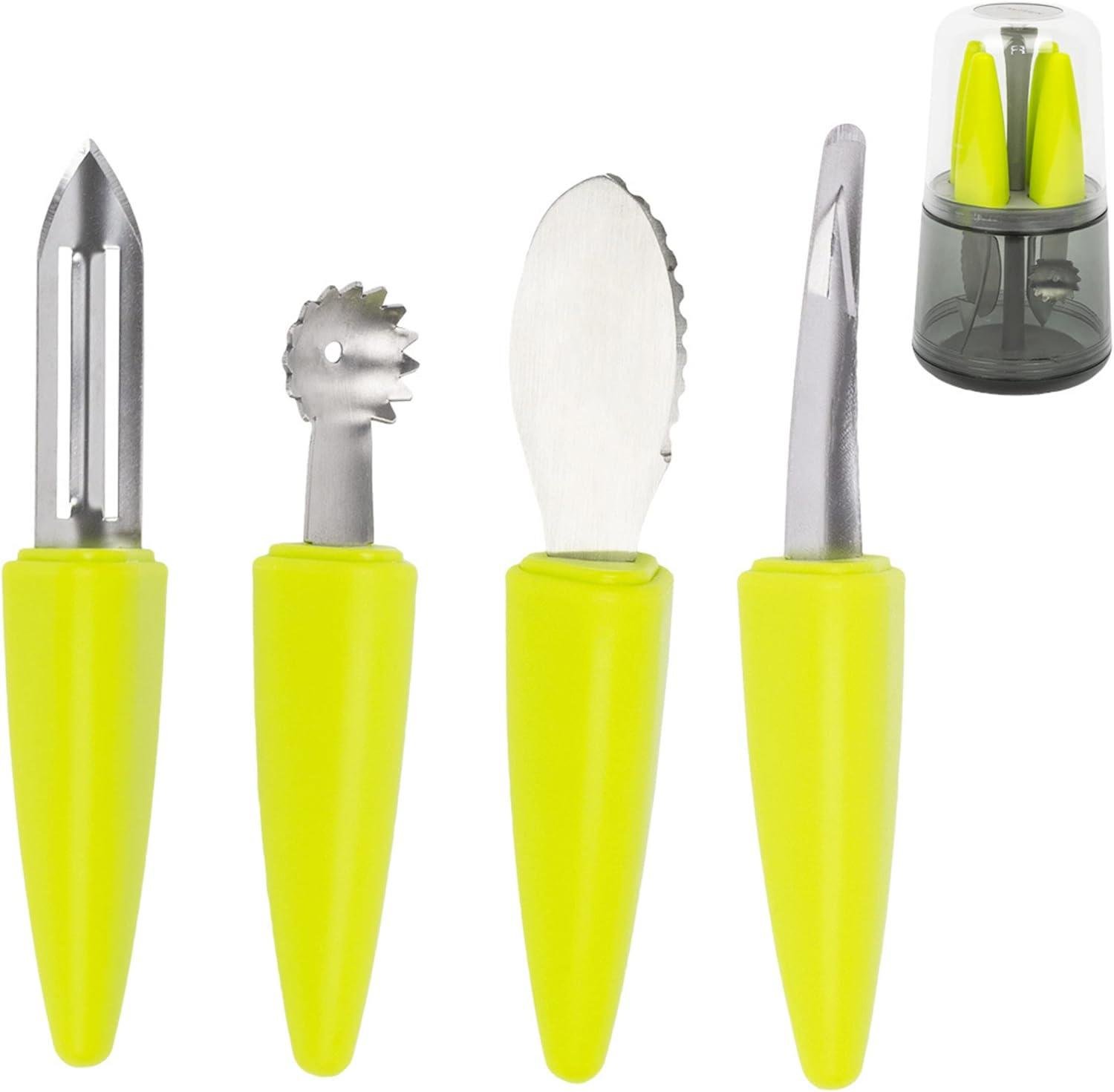Calitek 4 Piece Fruit Tool Set - Yellow