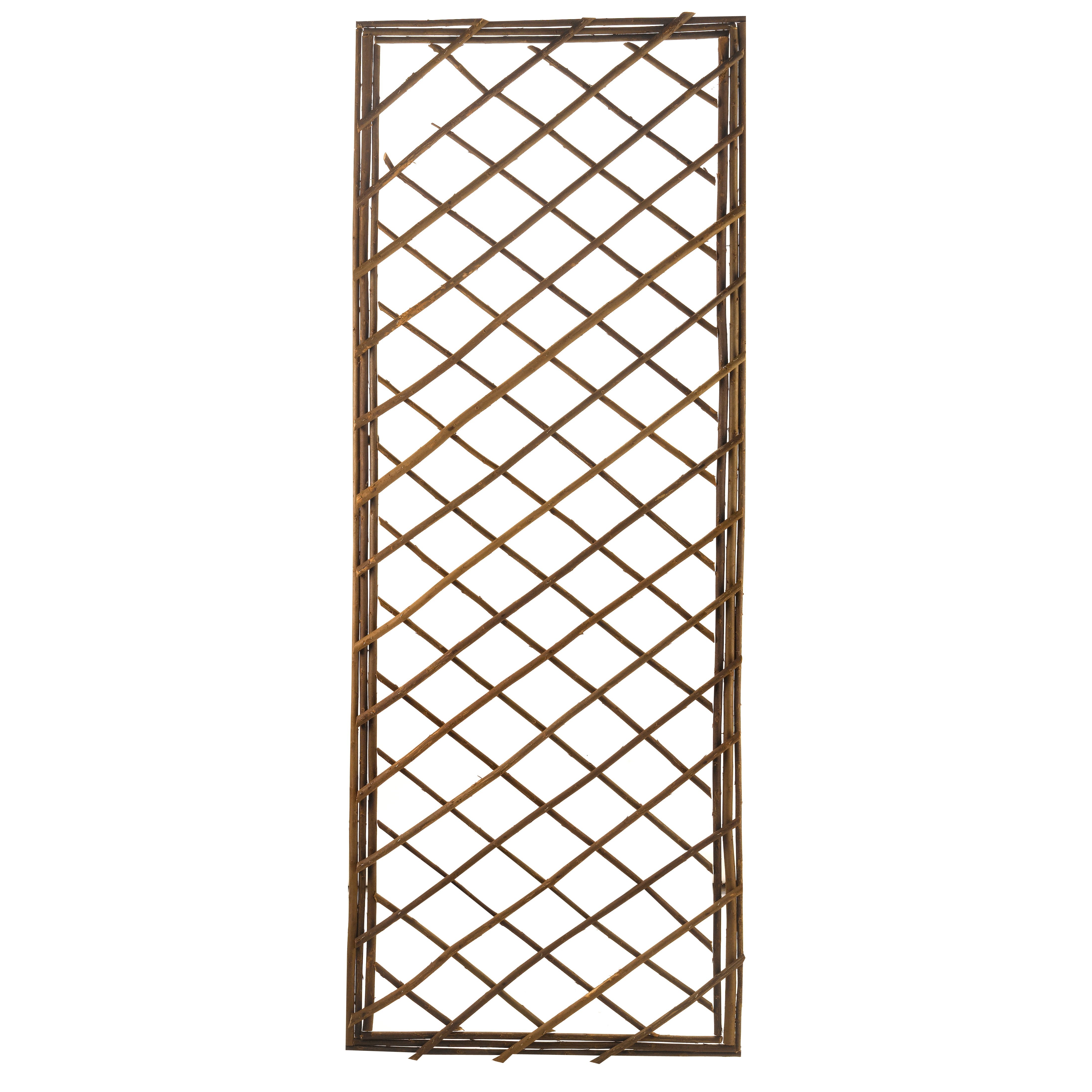 Primrose Extra Strong Framed Willow Woven Outdoor Trellis Plant Support - 180cm