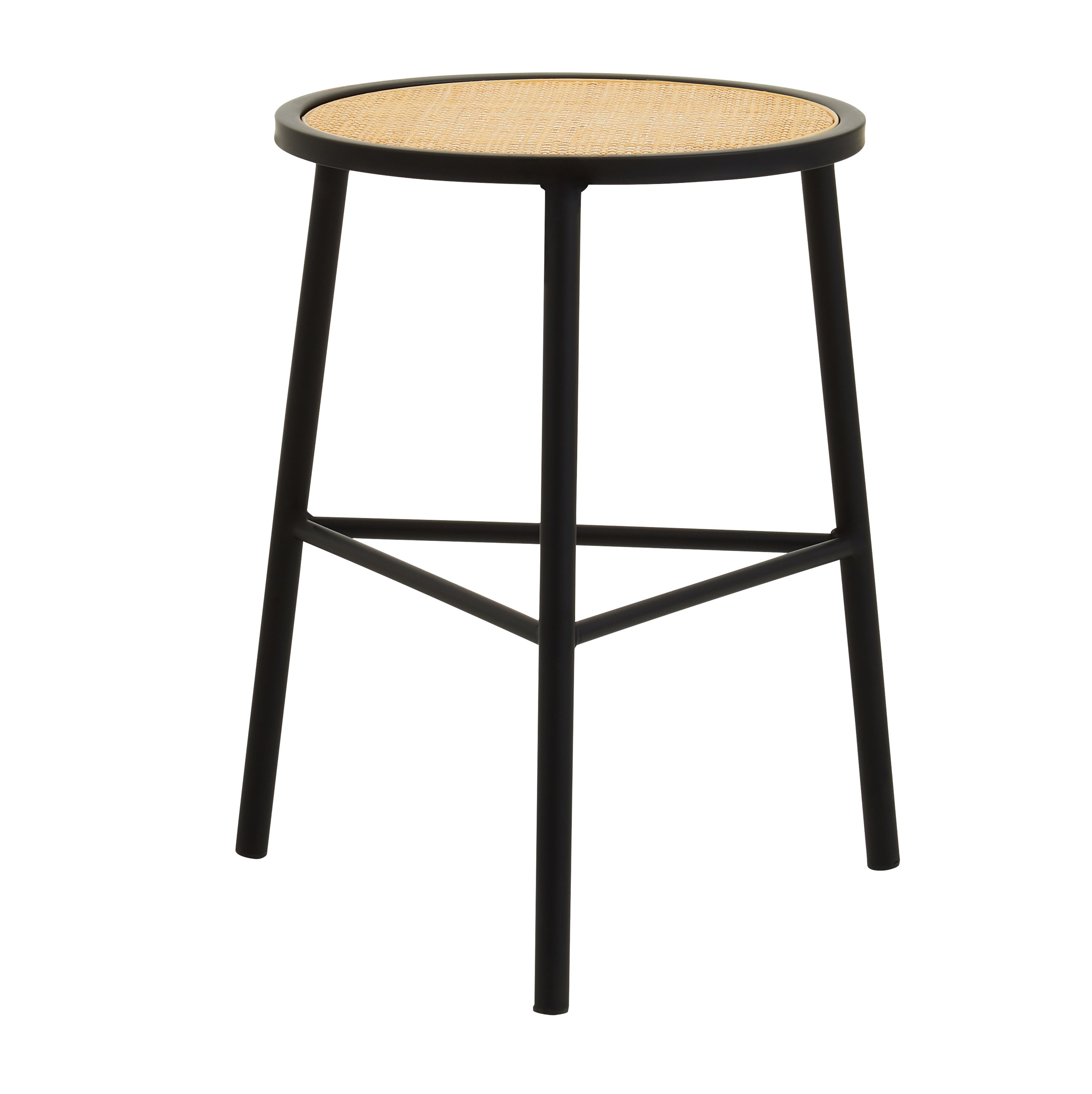 Orsina Depok Rattan Stool – Natural & Black