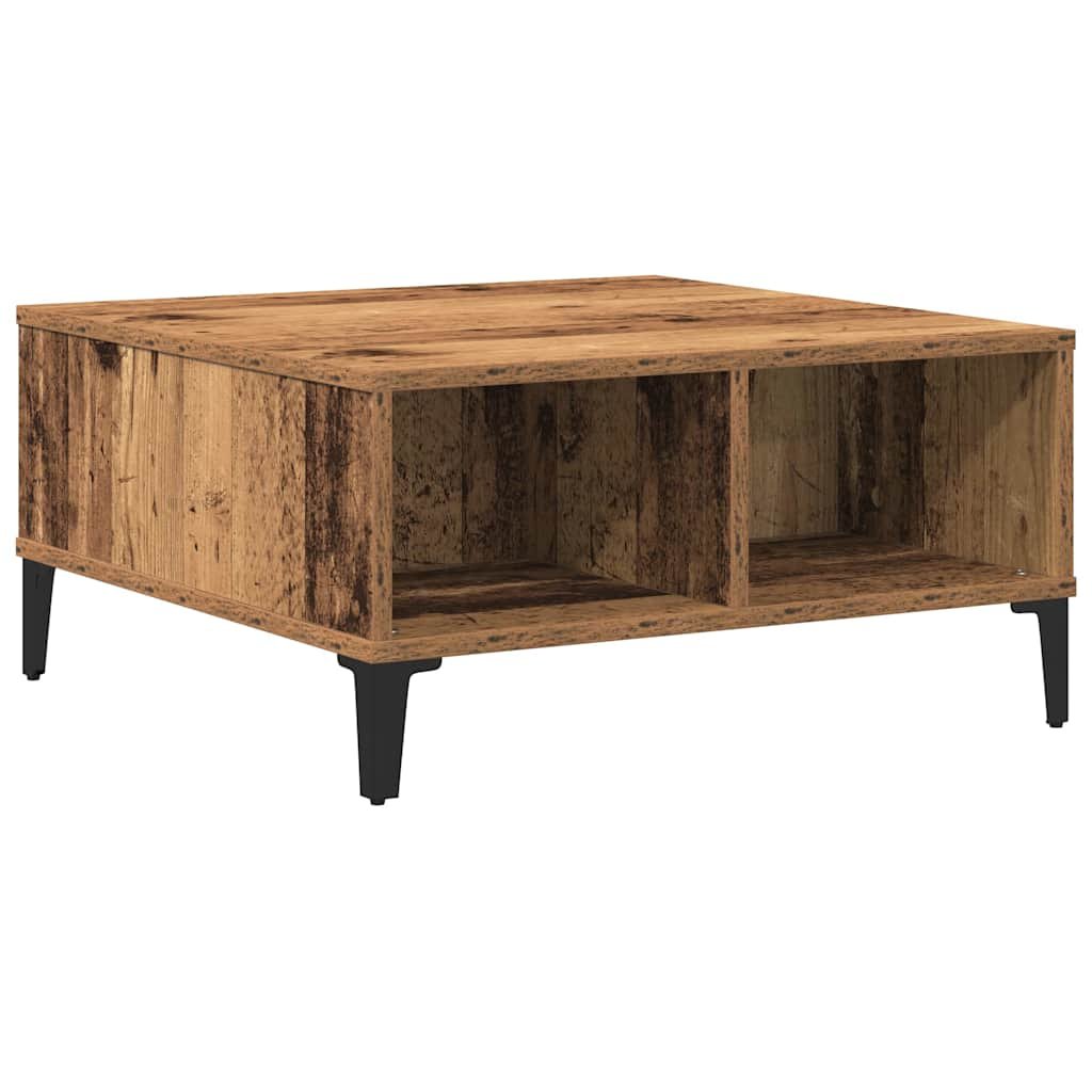 Walplus Coffee Table - Dark Wood - 60 x 60 x 30 cm