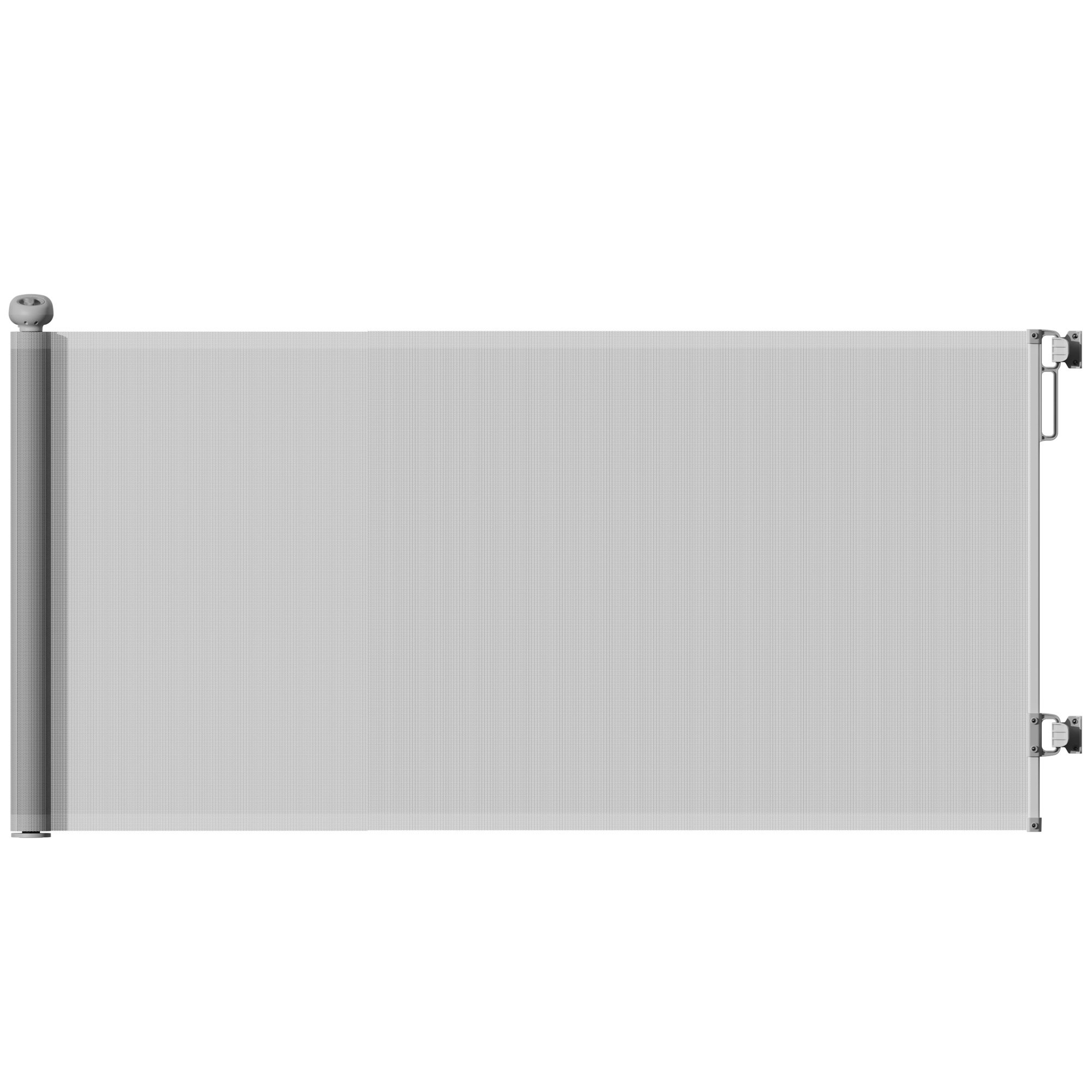 PawHut Retractable Dog Gate - Up to 180cm x 86.5cm - Grey