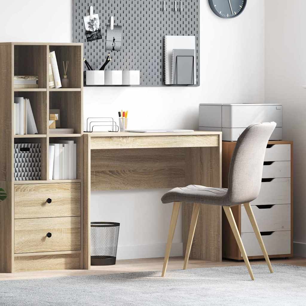 Walplus Engineered Wood Desk - Sonoma Oak - 90 x 40 x 76 cm