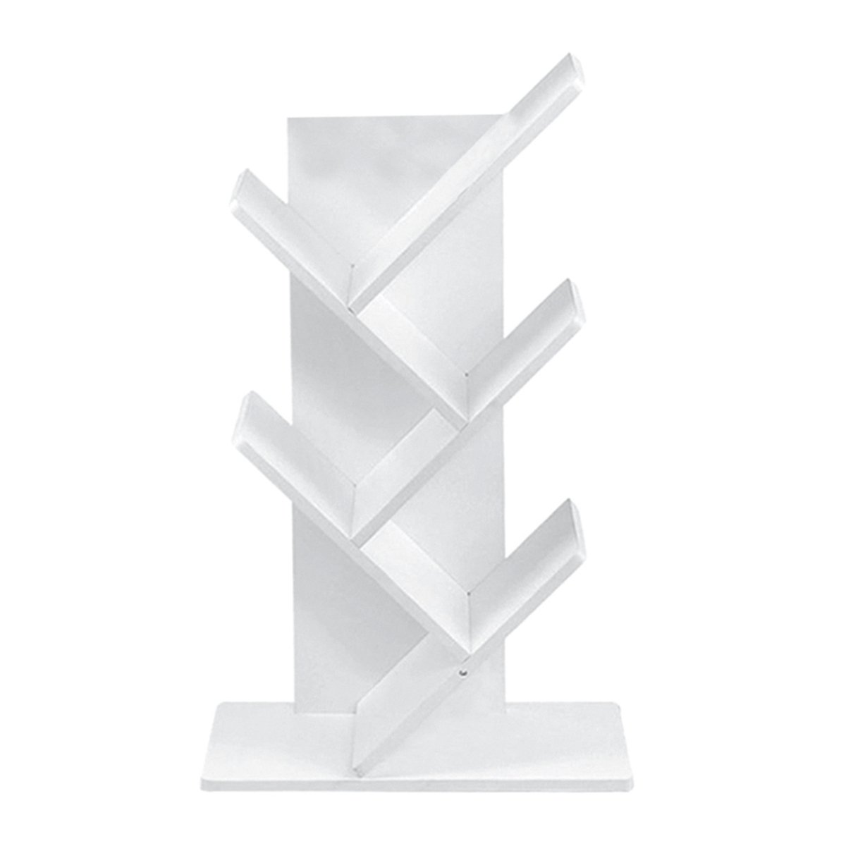 Living and Home Tree Bookshelf with 5 Shelves - White