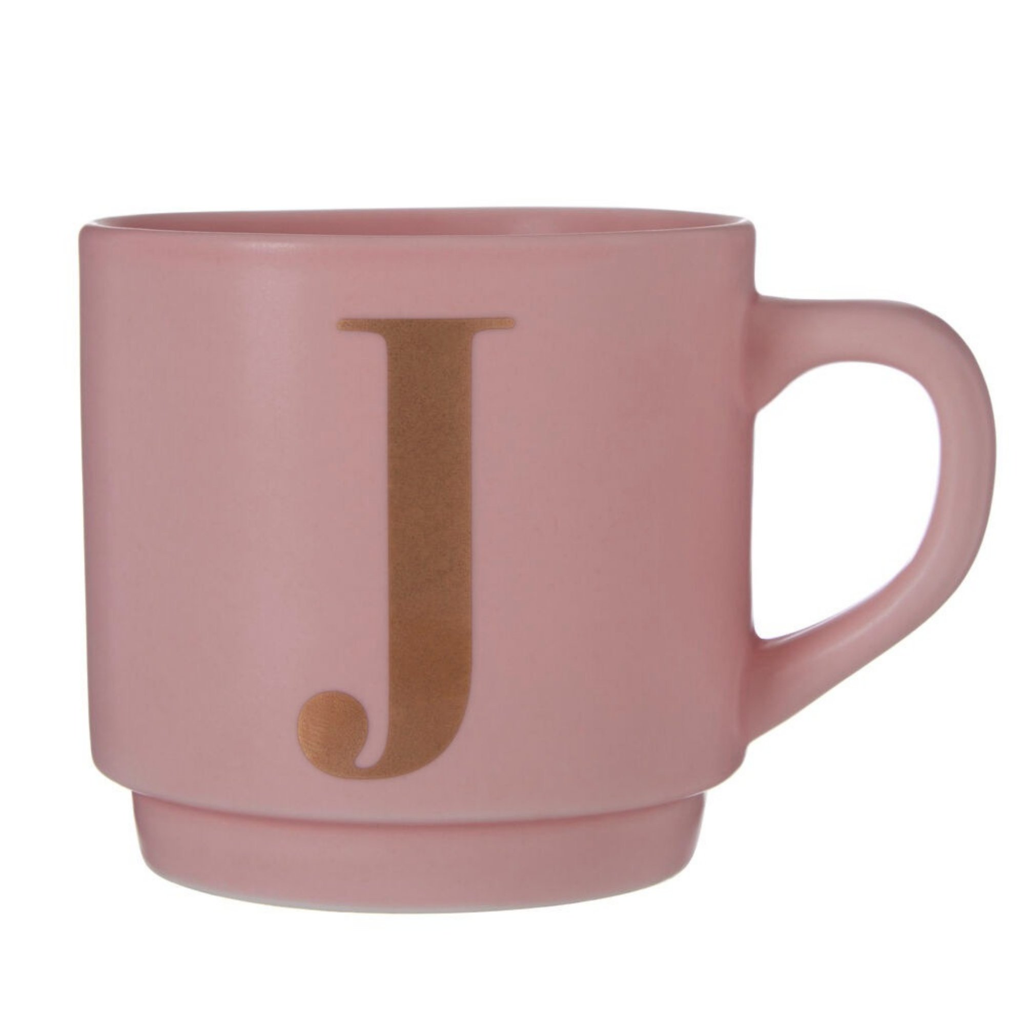 Orsina Signet J Monogram Mug – Pink