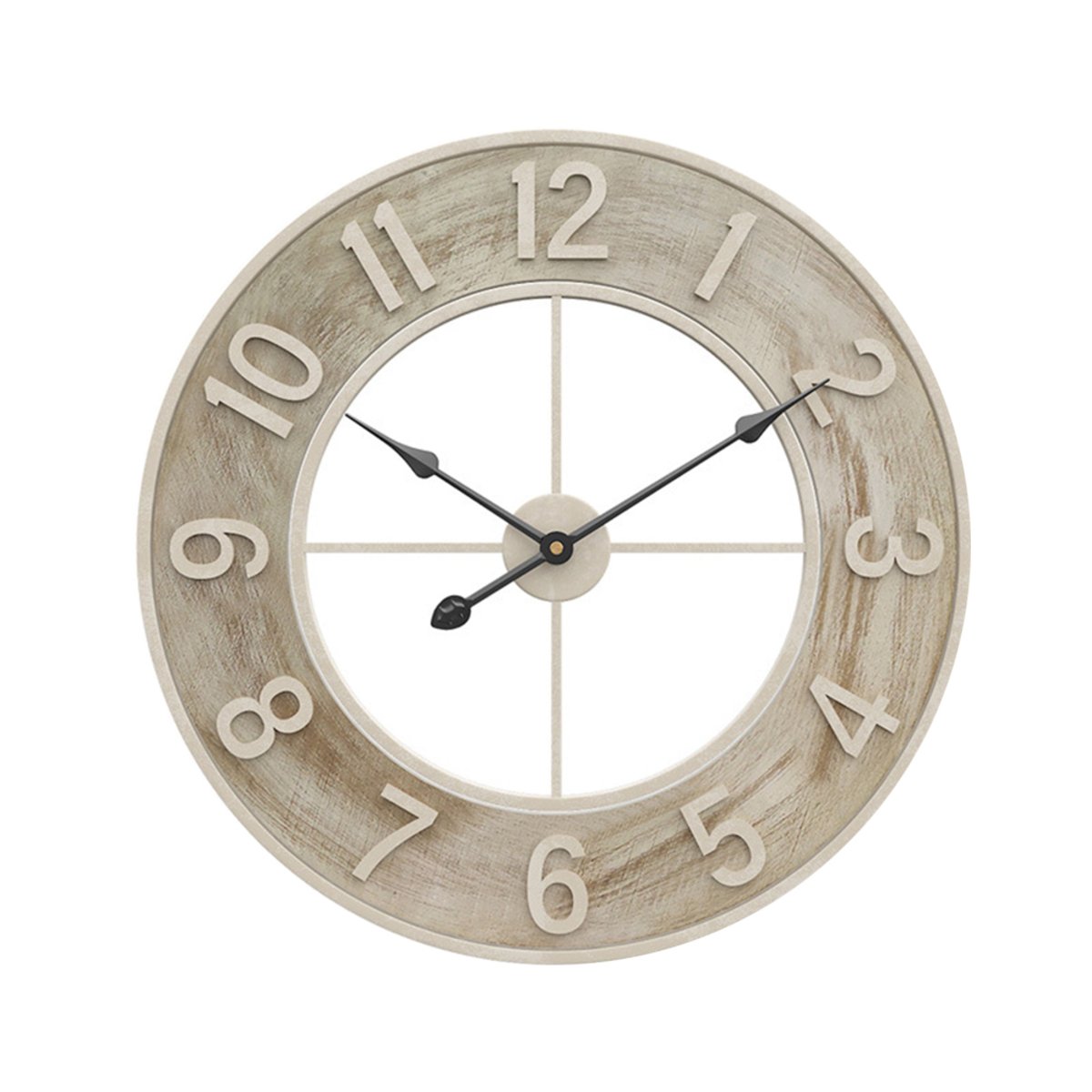 Living and Home 60cm Metal Wall Clock