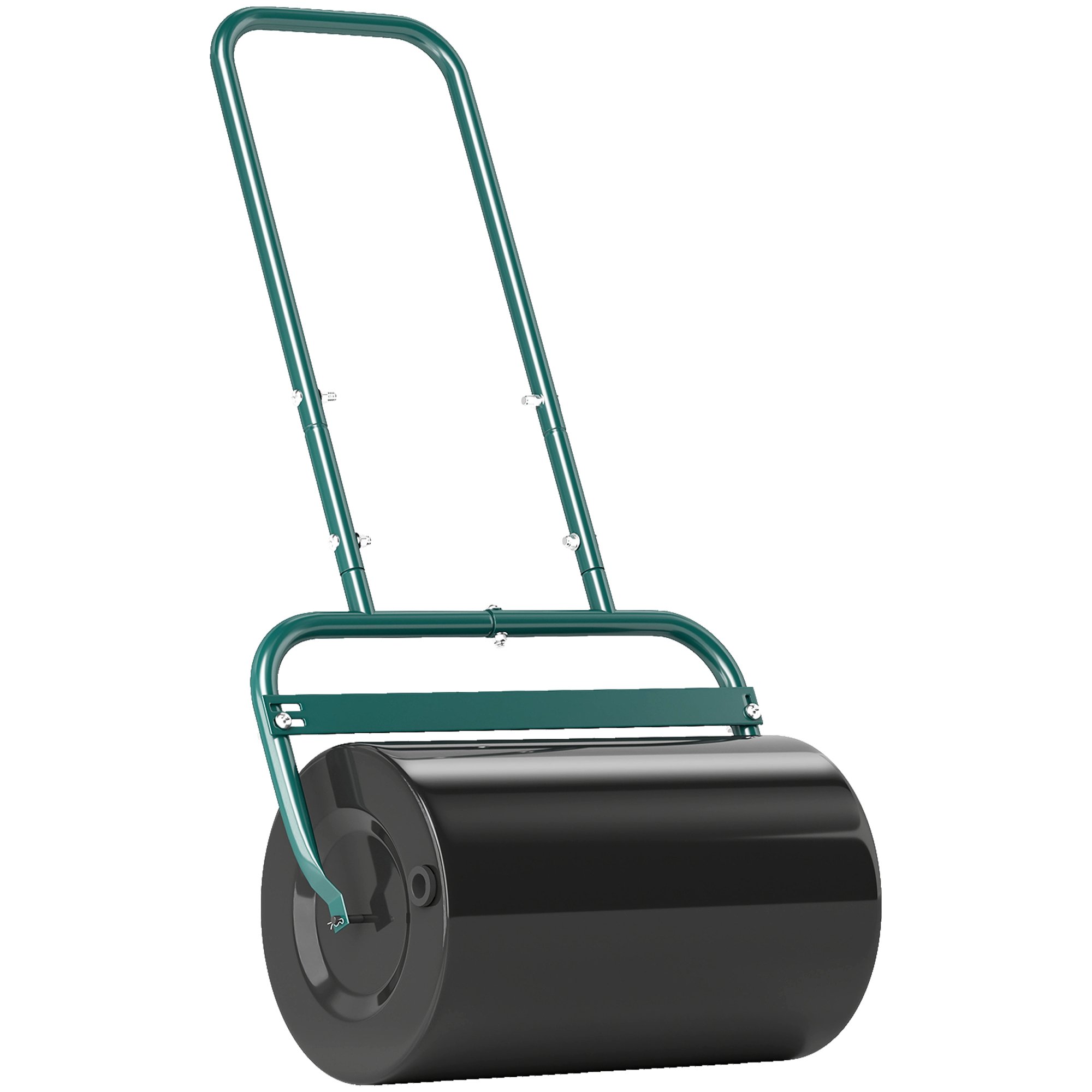 Outsunny Steel Roller Aerator Filled with 62kg Sand or Water - Green