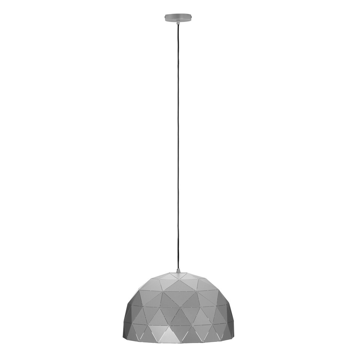 Orsina Mateo Medium Dome Pendant Light - Silver