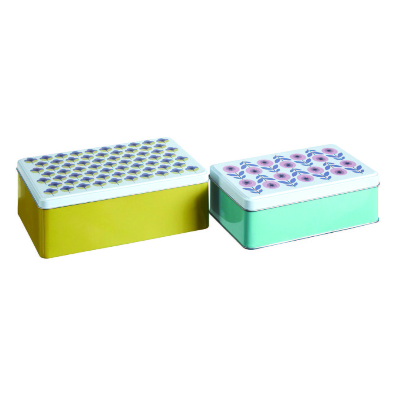 Orsina Paice Set of Two Rectangular Storage Tins