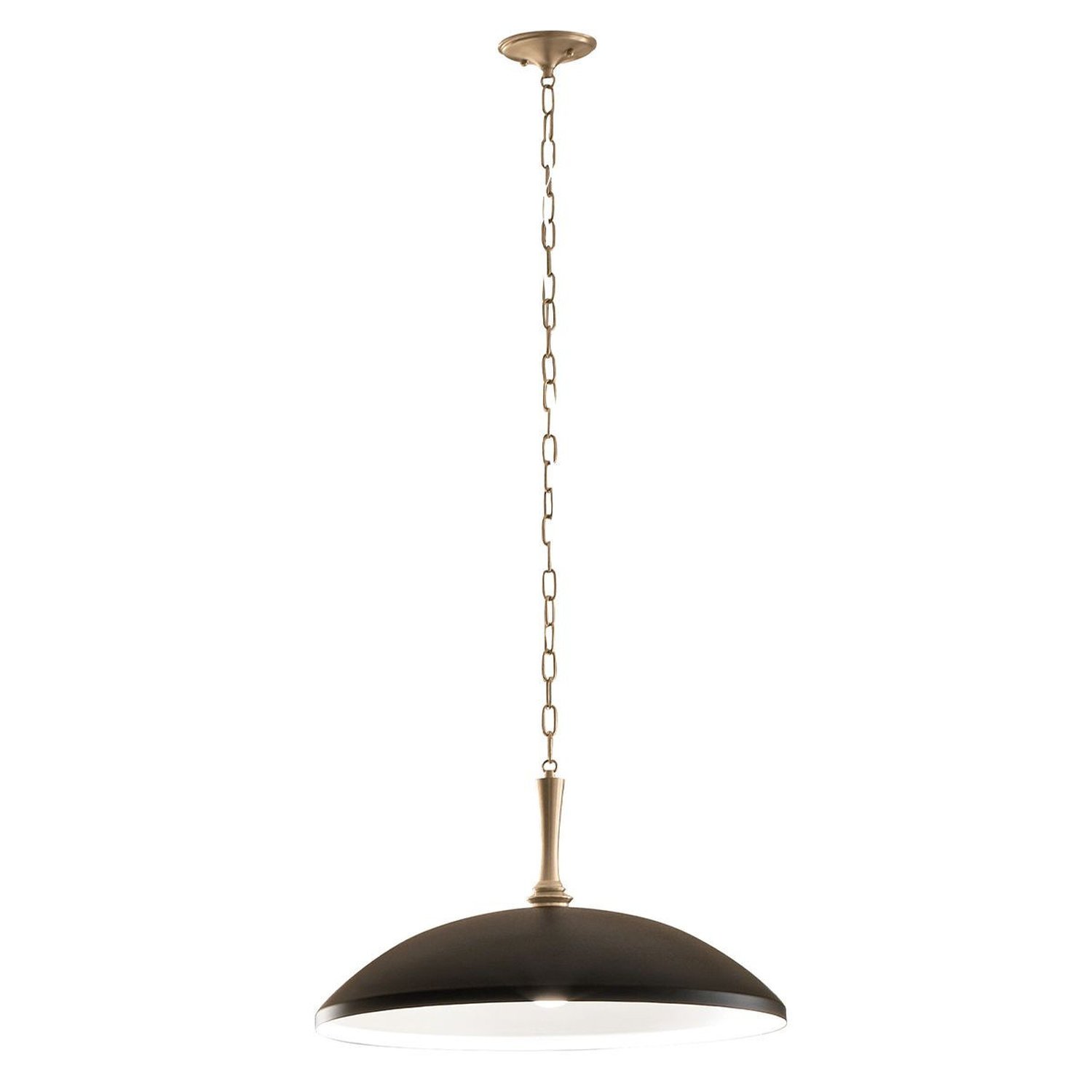 Elstead Kichler Dome Pendant Light - Black