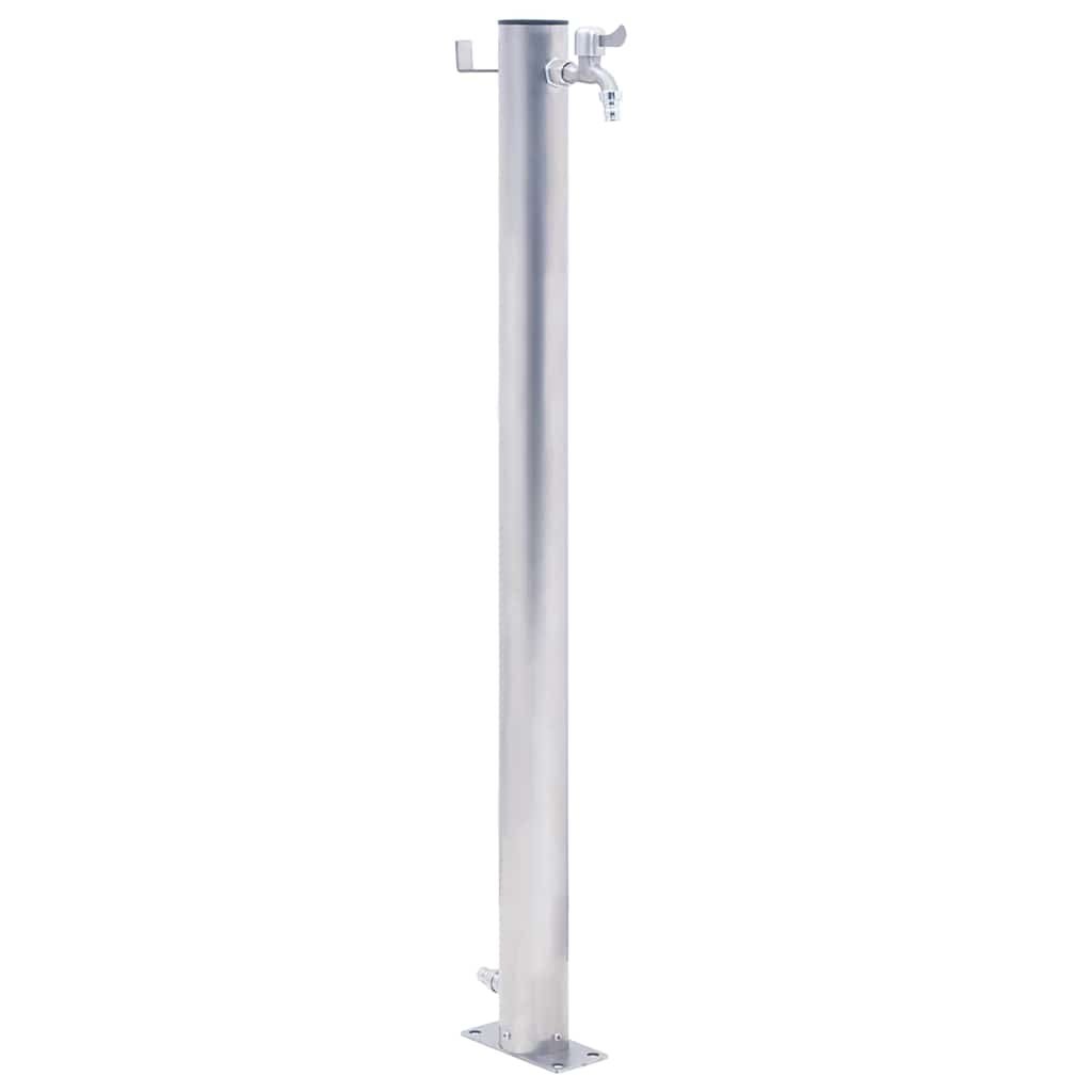 Walplus Stainless Steel Garden Water Column Round - 23.5 x 7 x 80 cm