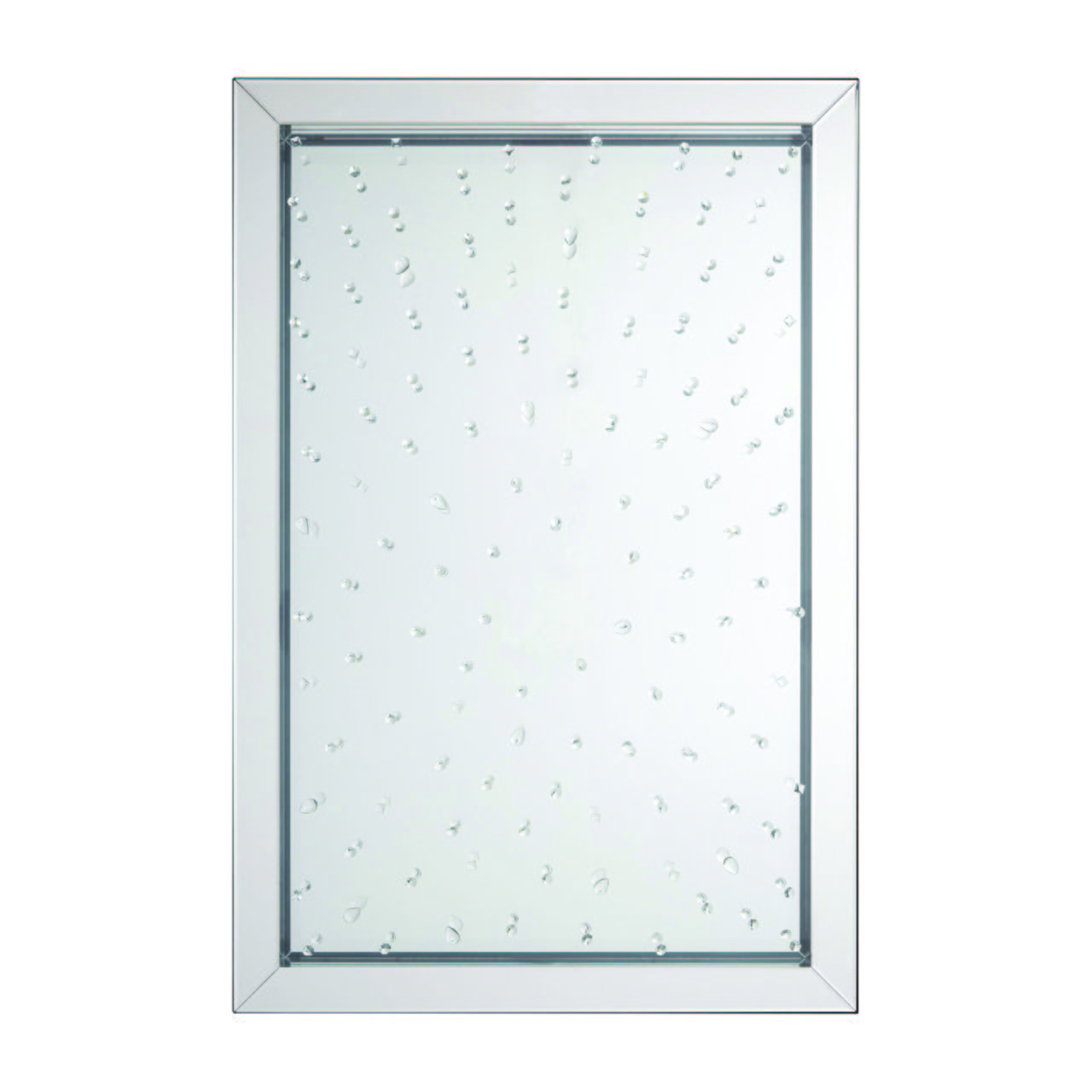 Orsina Rivulet Splash Effect Wall Mirror - Silver