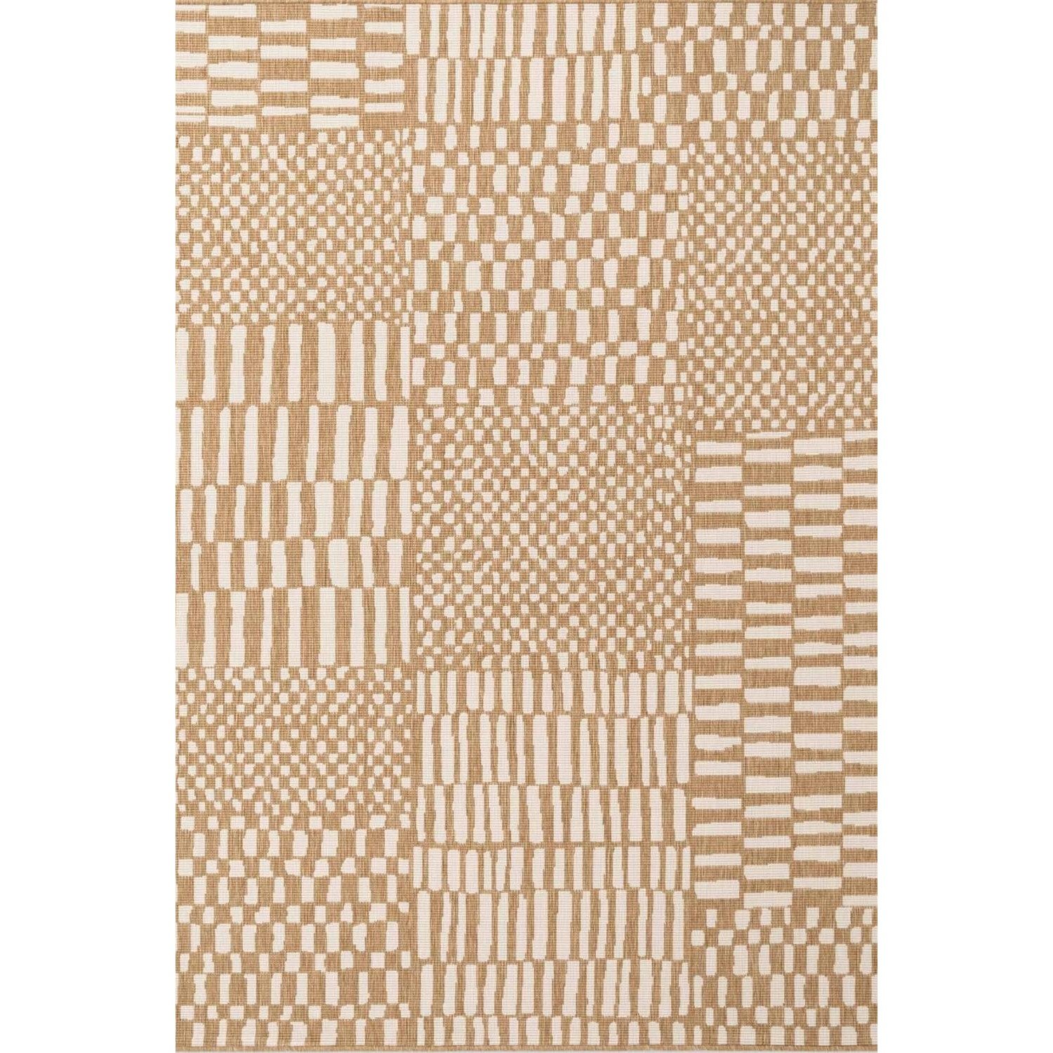Ted Baker Beige Indoor Outdoor Barkham Abstract Rug - 160 x 230cm