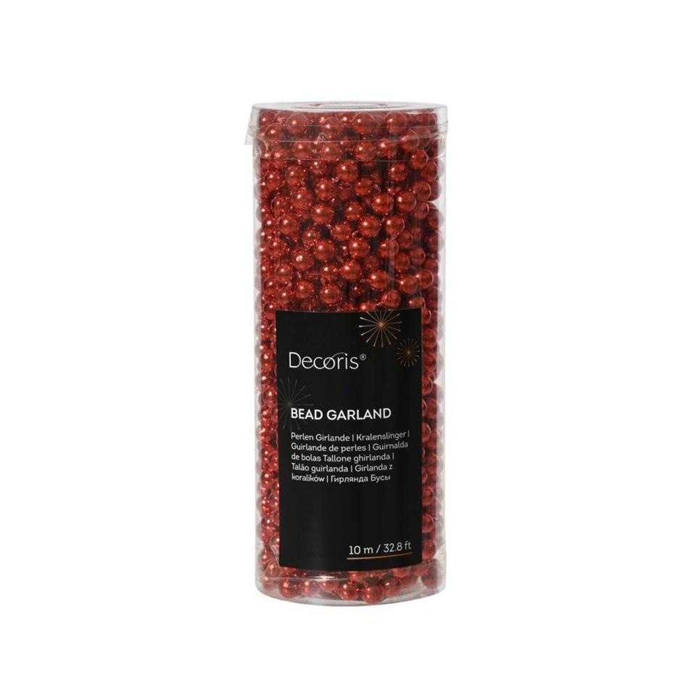Kaemingk Beaded Christmas Garland - Red